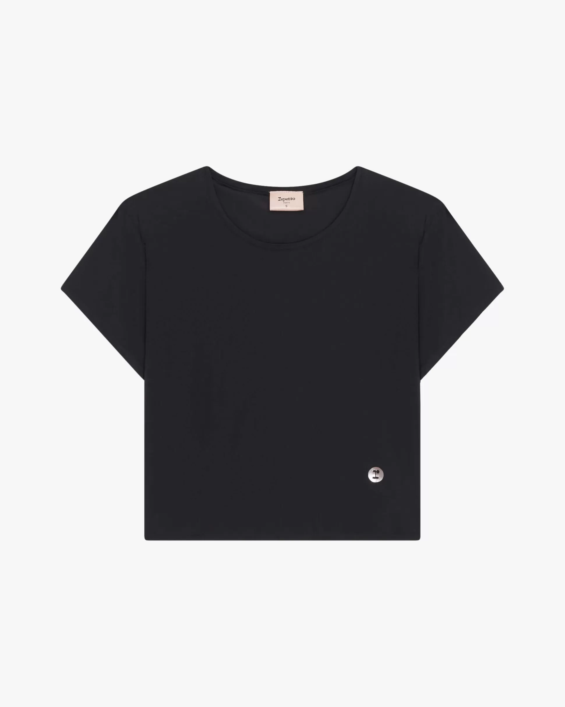 Repetto T-shirts & Wrap-over | Tops>Active Silk crop top Black