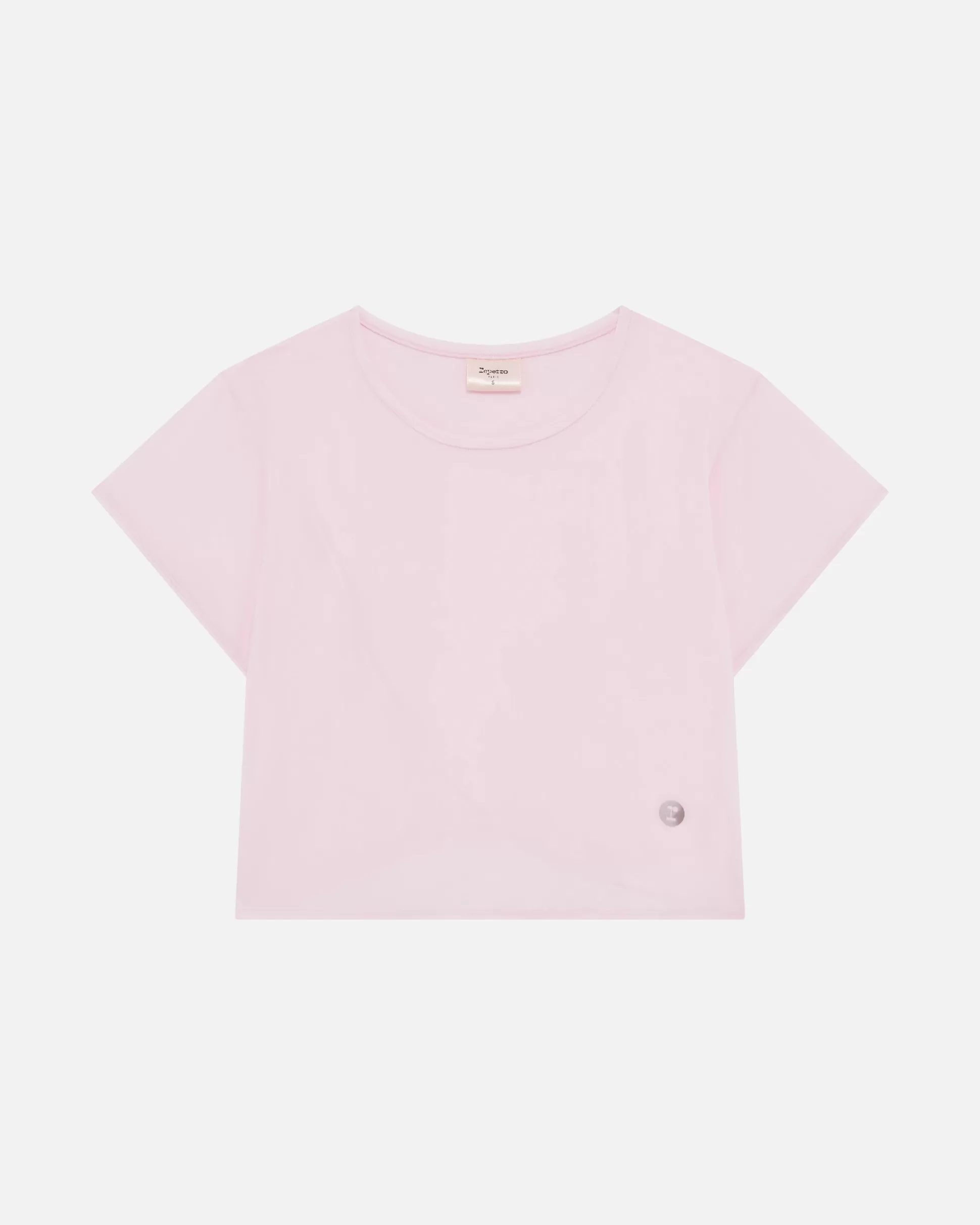 Repetto Tops>Active Silk crop top Rosebubblegum