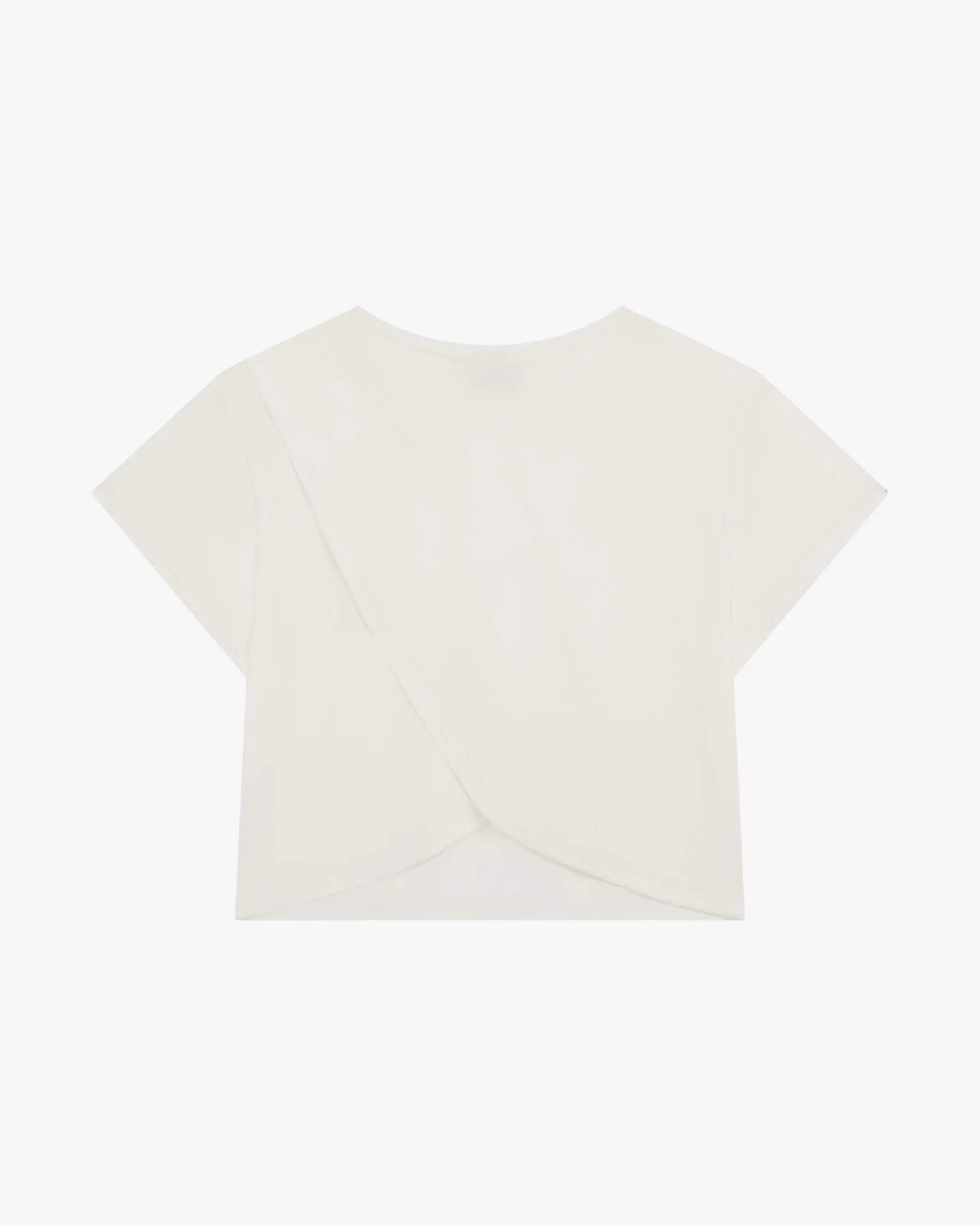 Repetto Tops>Active Silk crop top Milk