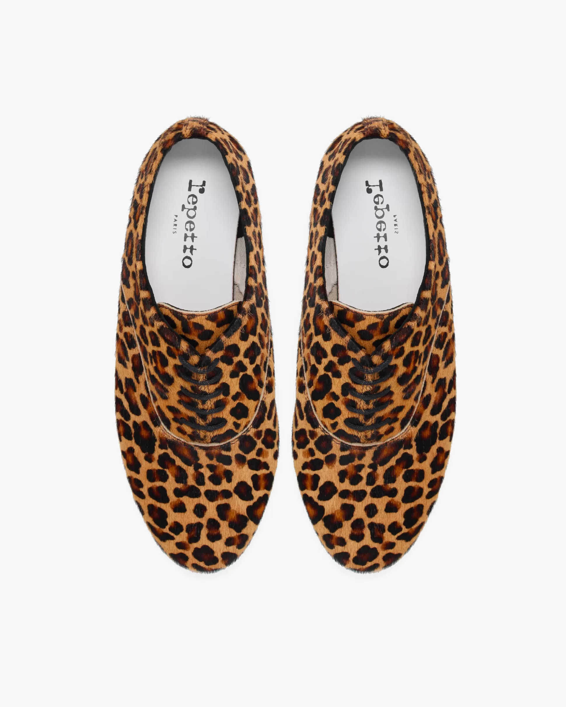 Repetto Loafers & Oxford Shoes>Animal print Zizi oxford shoes Leopardbrown