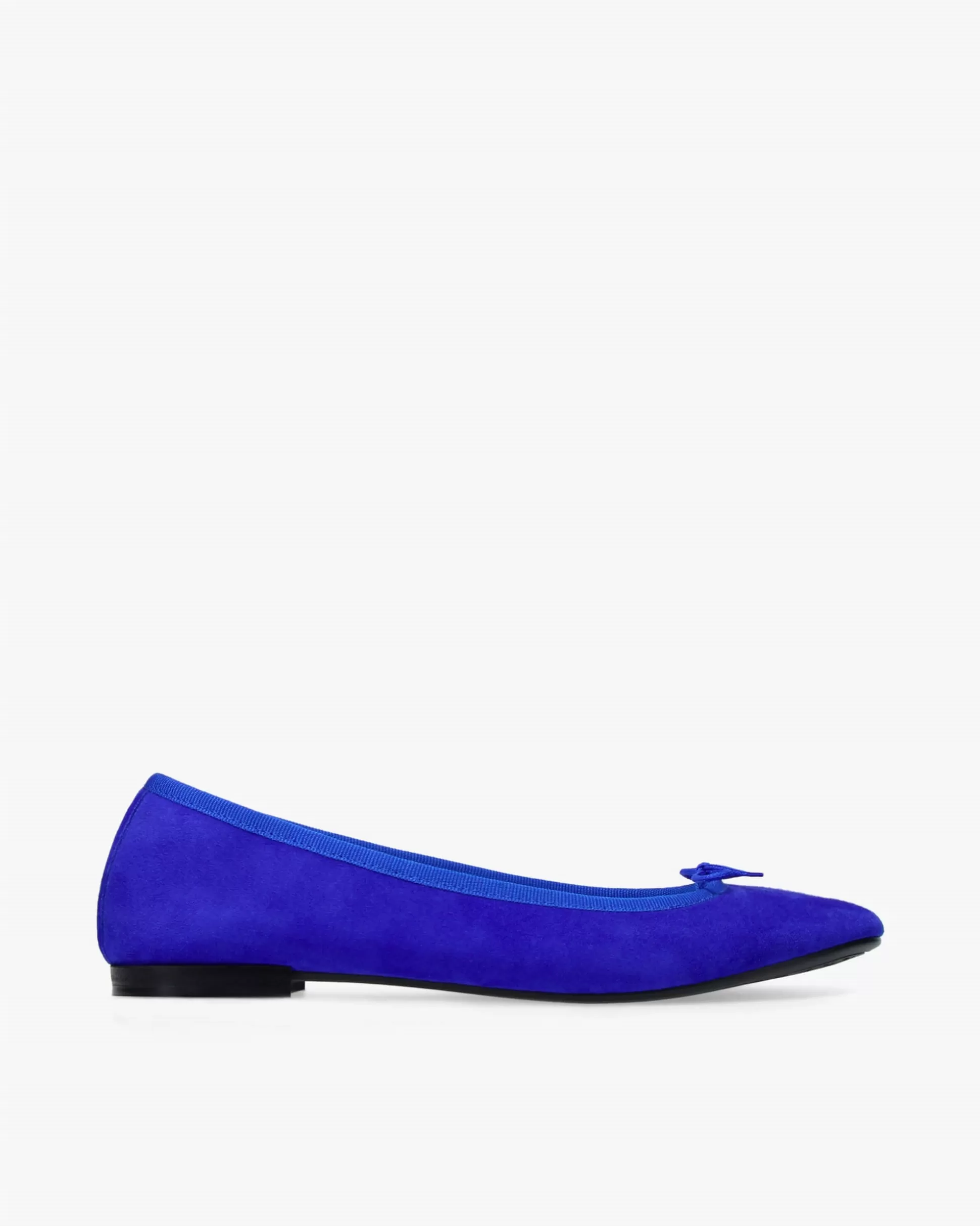 Repetto Ballet Flats>Ballet Flats Rubber Sole Cendrillon Goat Velvet Ultramarine