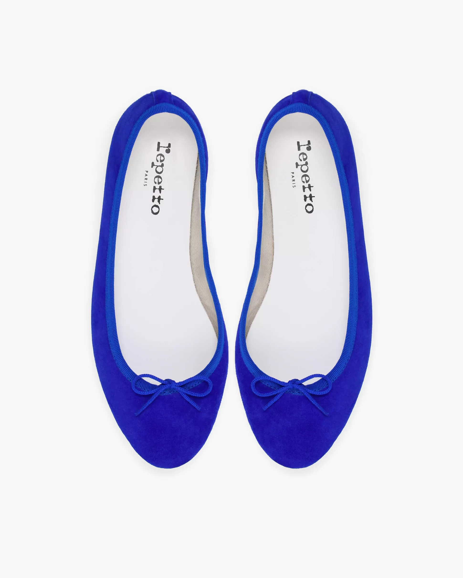 Repetto Ballet Flats>Ballet Flats Rubber Sole Cendrillon Goat Velvet Ultramarine