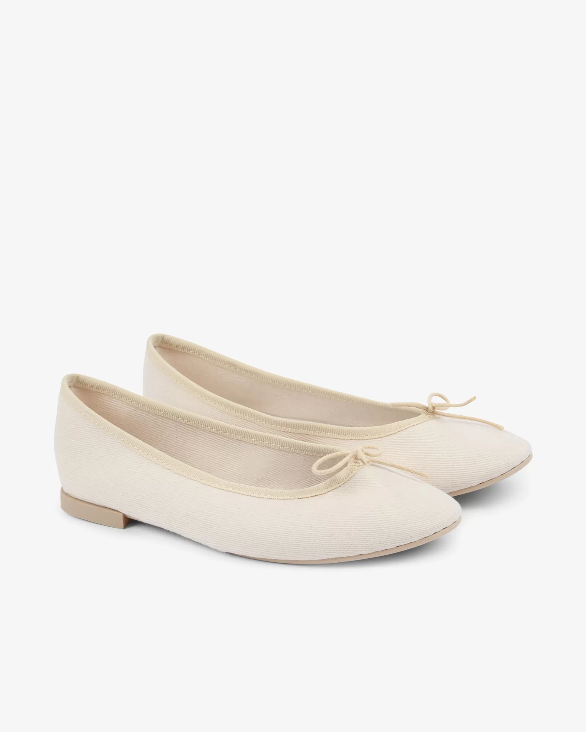 Repetto Ballet Flats>Ballet flats rubber sole Cendrillon high cotton canvas Linenbeige