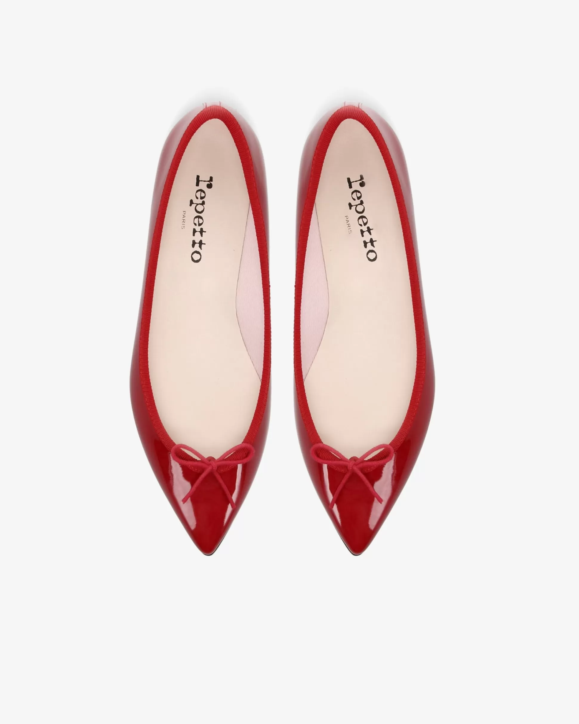 Repetto Ballet Flats>Brigitte pointy toe ballet flats Flamered