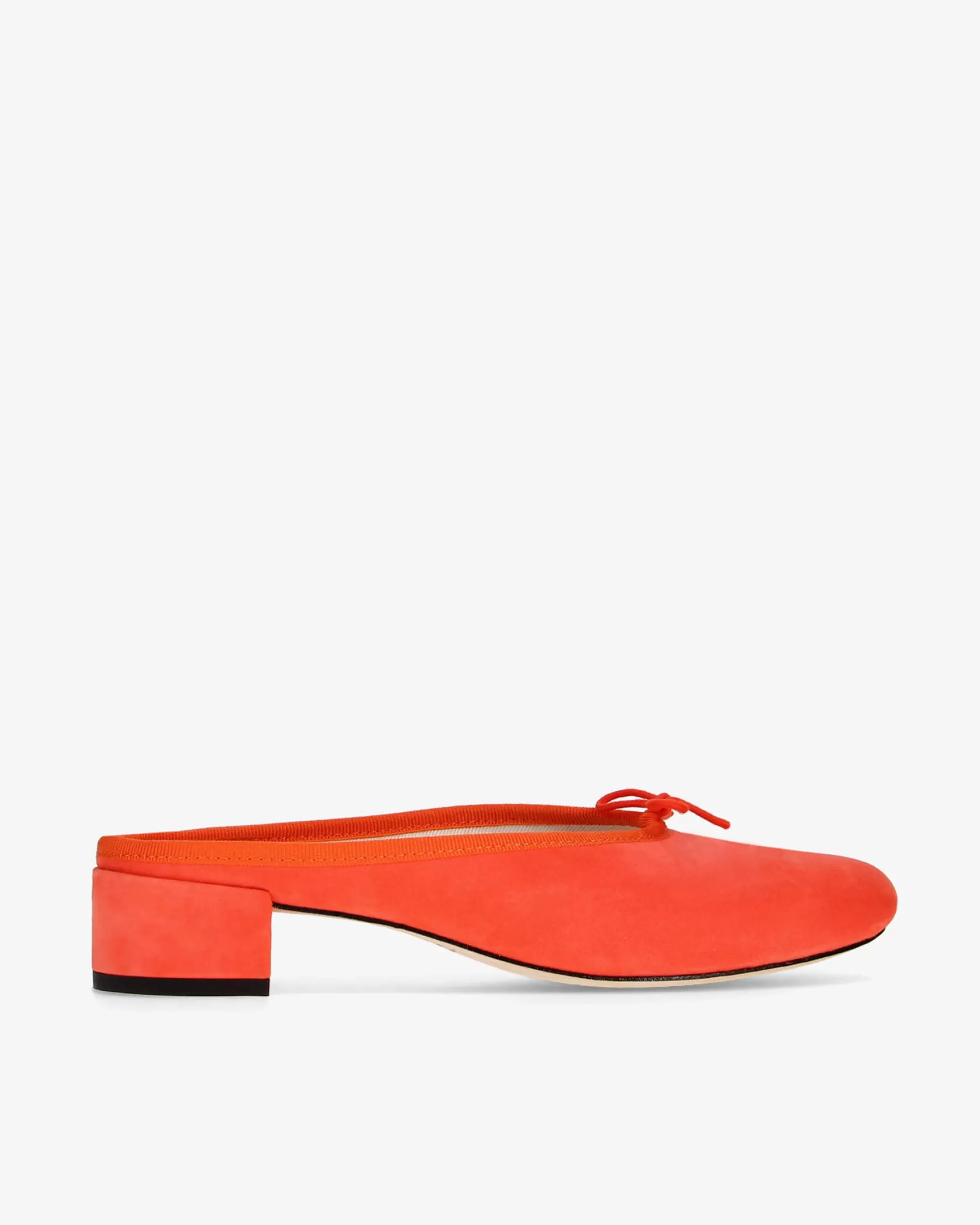 Repetto Sandals & Mules | Pumps & Heels>Camille mules in Goatskin suede Orangeade