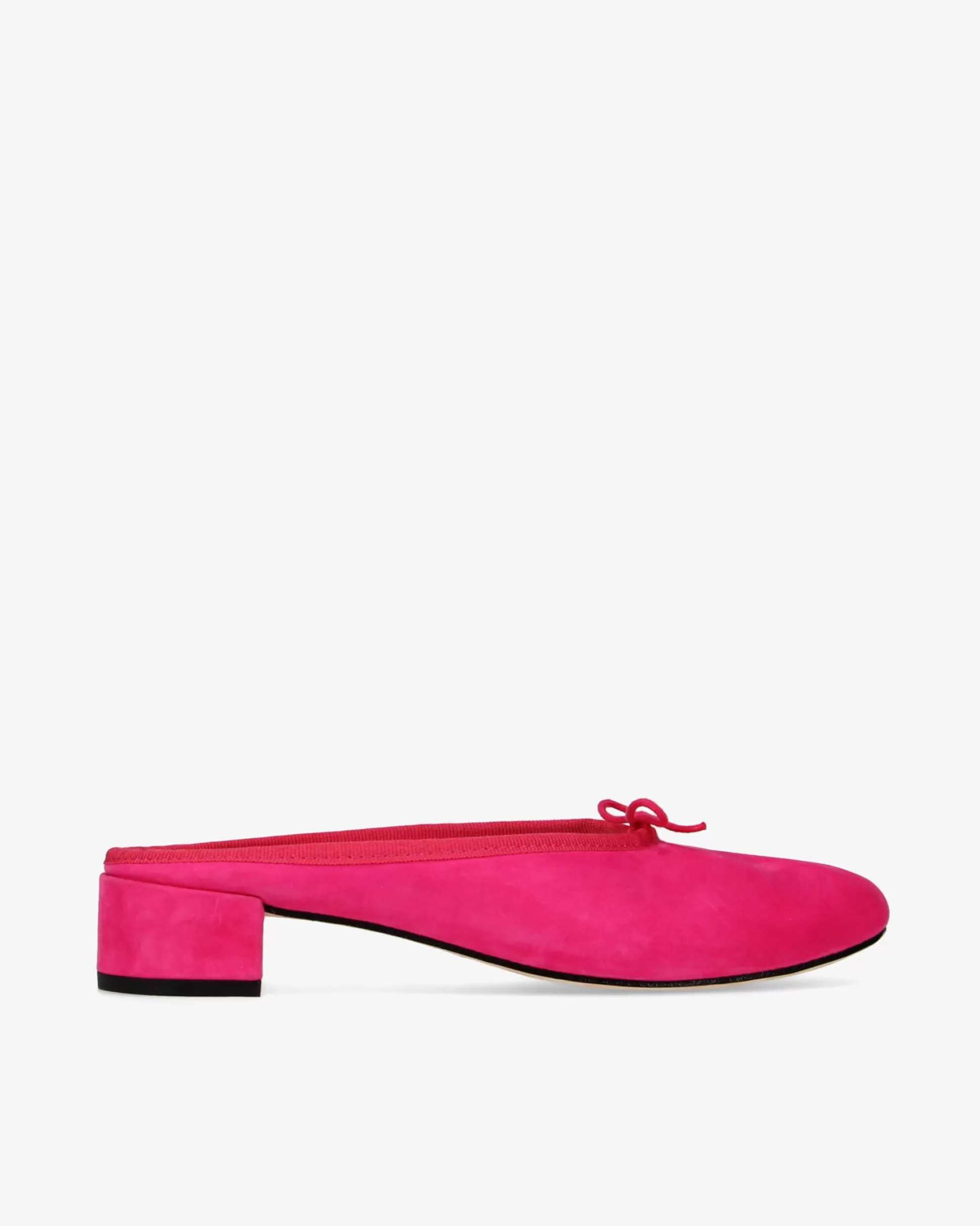 Repetto Sandals & Mules | Ballet Flats>Camille mules in Goatskin suede Raspberrypink