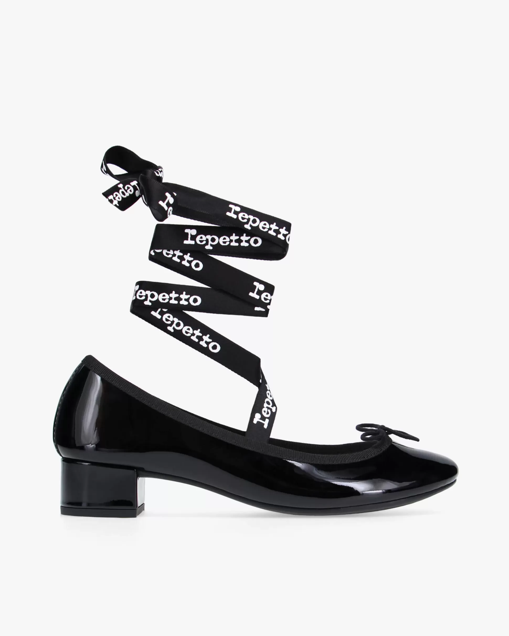 Repetto Ballet Flats>Camille rubber sole ballerinas with interchangeable ribbons