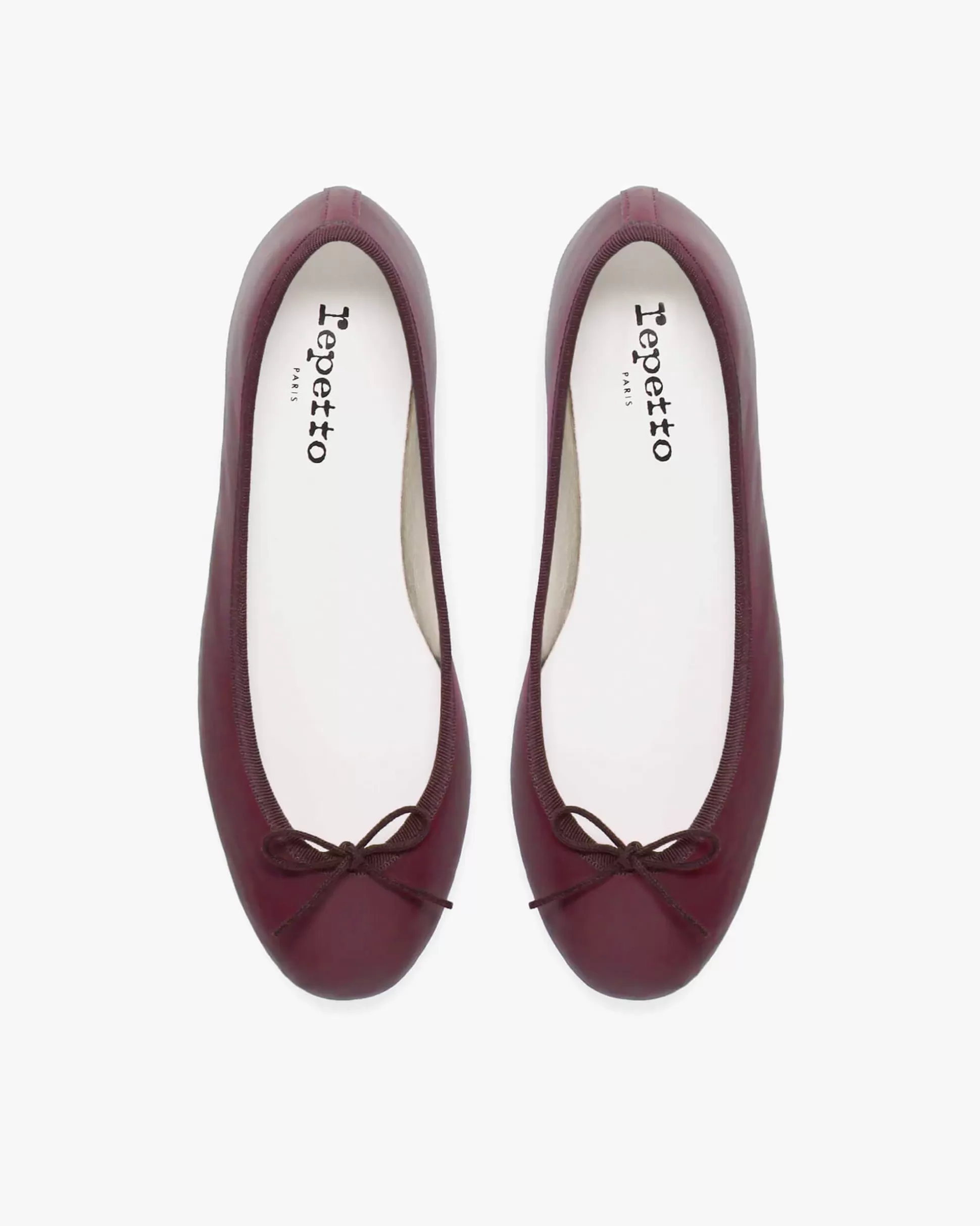 Repetto Ballet Flats>Camille Rubber Sole Ballet Flats Deepwine