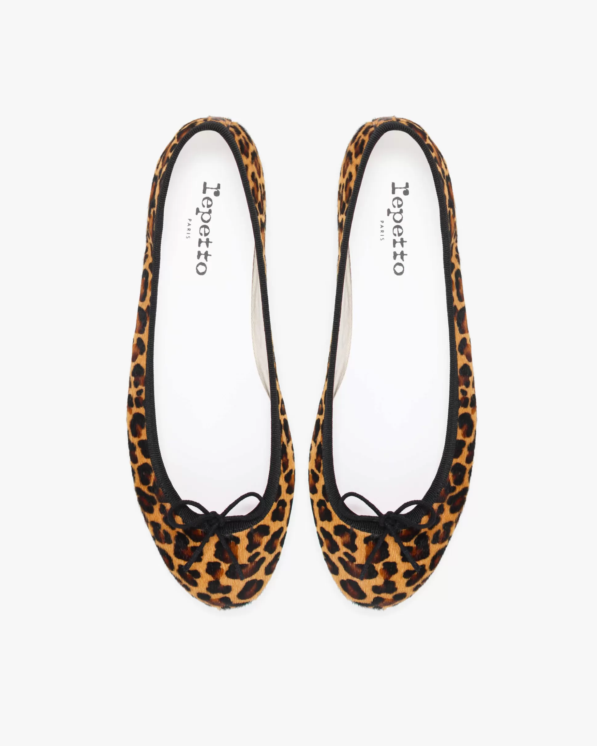 Repetto Ballet Flats>Cendrillon animal print rubber sole ballet flats Leopardbrown