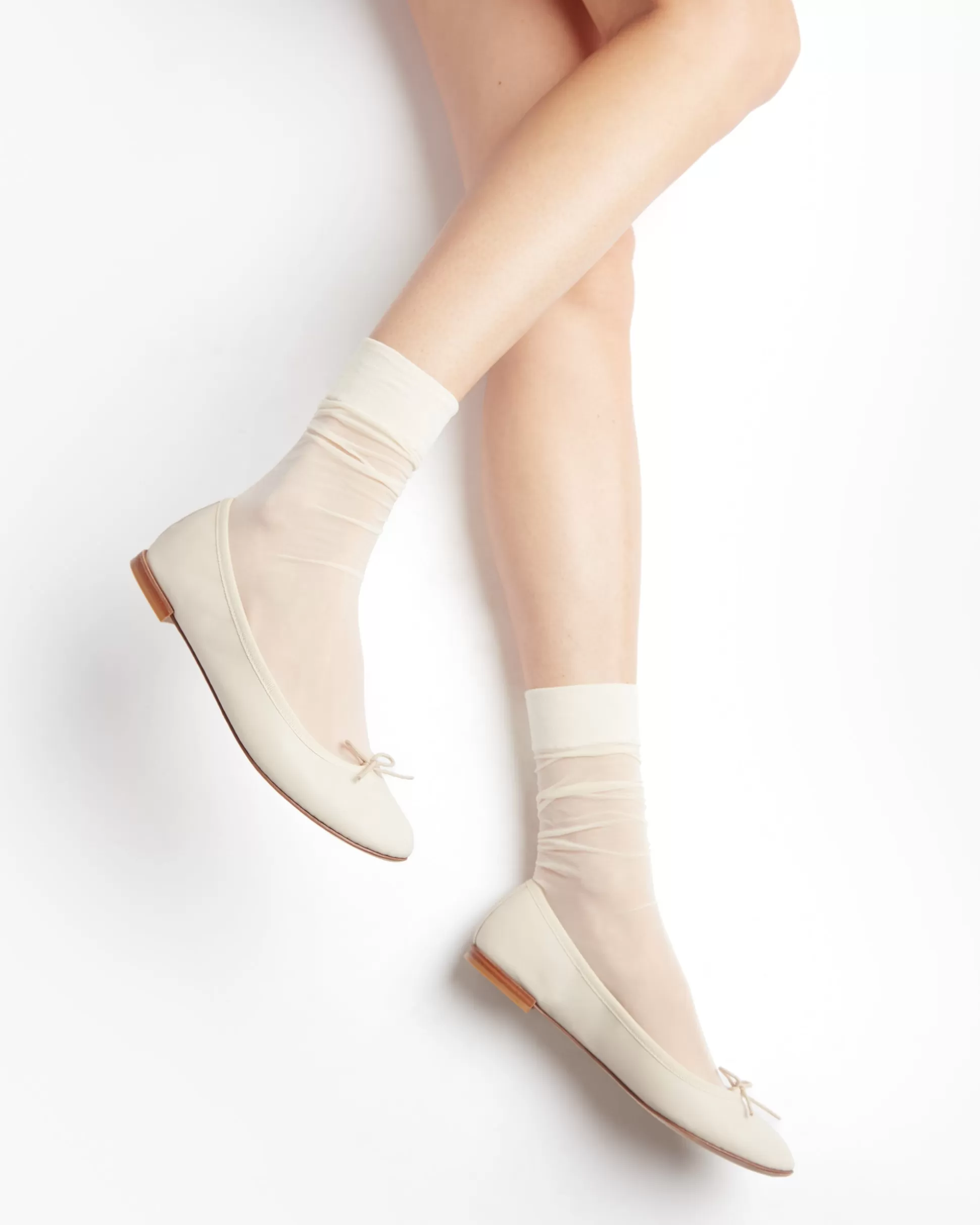 Repetto Ballet Flats>Cendrillon ballet flats Swanbeige