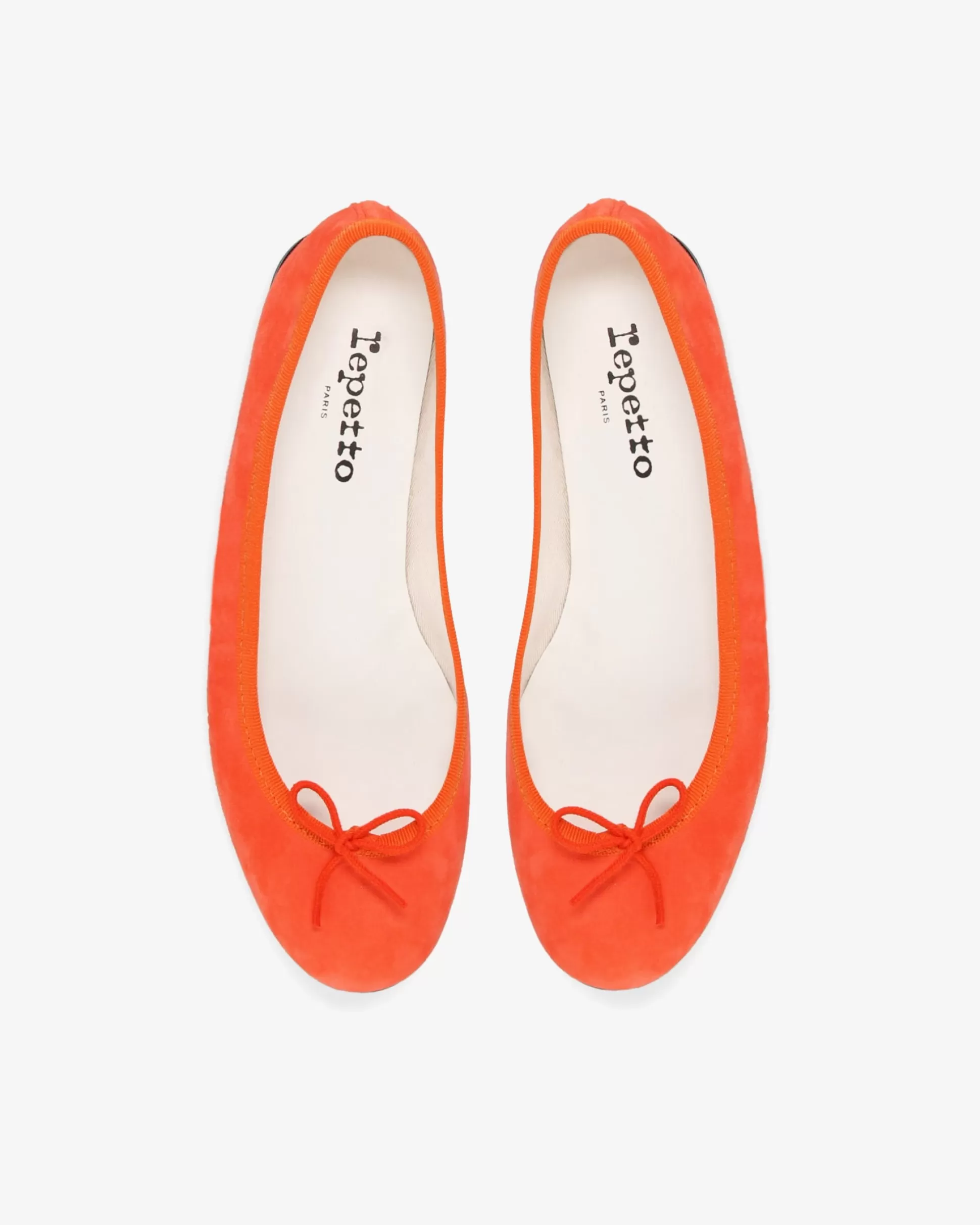 Repetto Ballet Flats>Cendrillon ballet flats in Goatskin Suede Orangeade