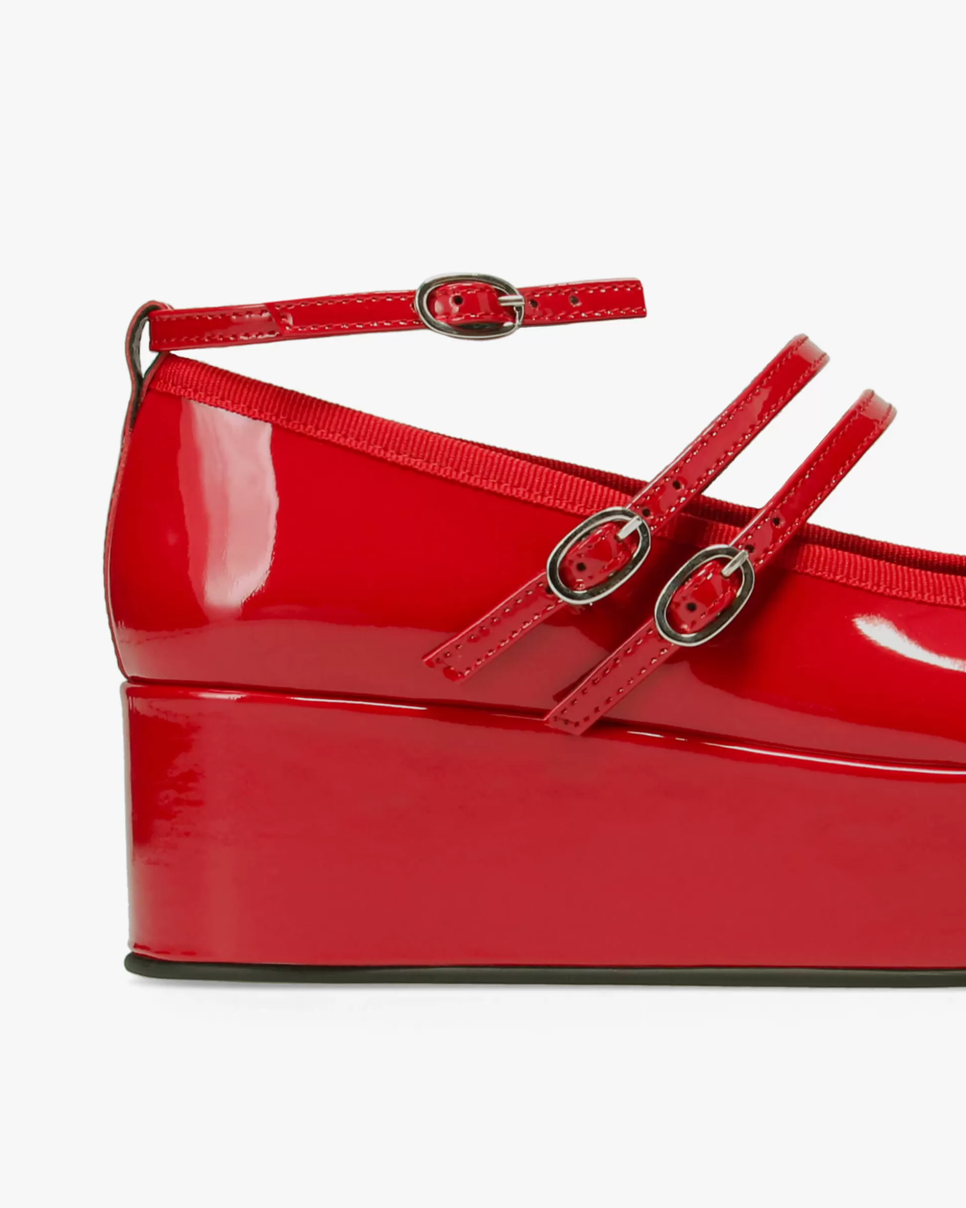 Repetto Mary Janes | Ballet Flats>Cendrillon platform rubber sole Mary Janes Flamered