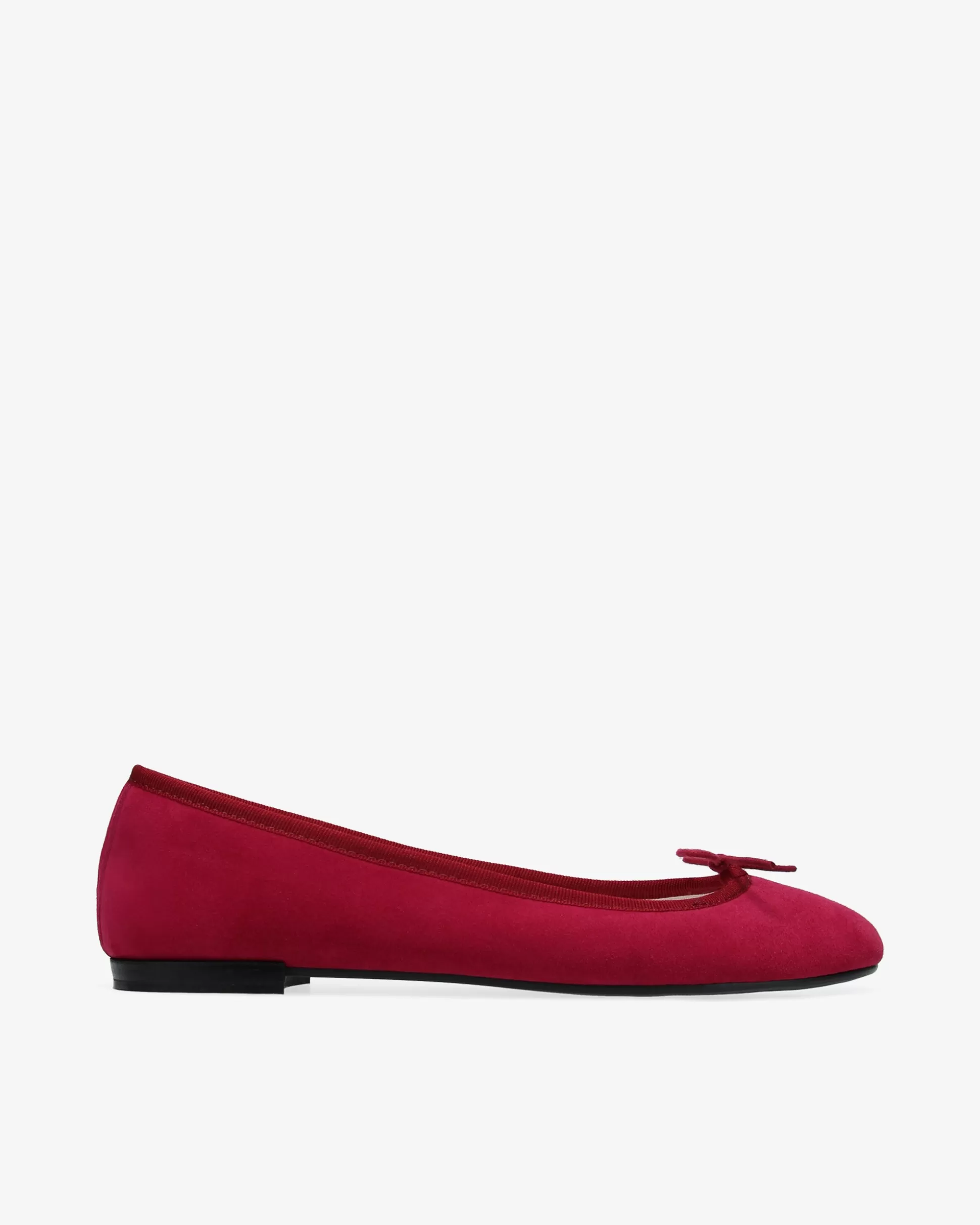 Repetto Ballet Flats>Cendrillon Rubber Sole Ballet Flats Garnet-colored