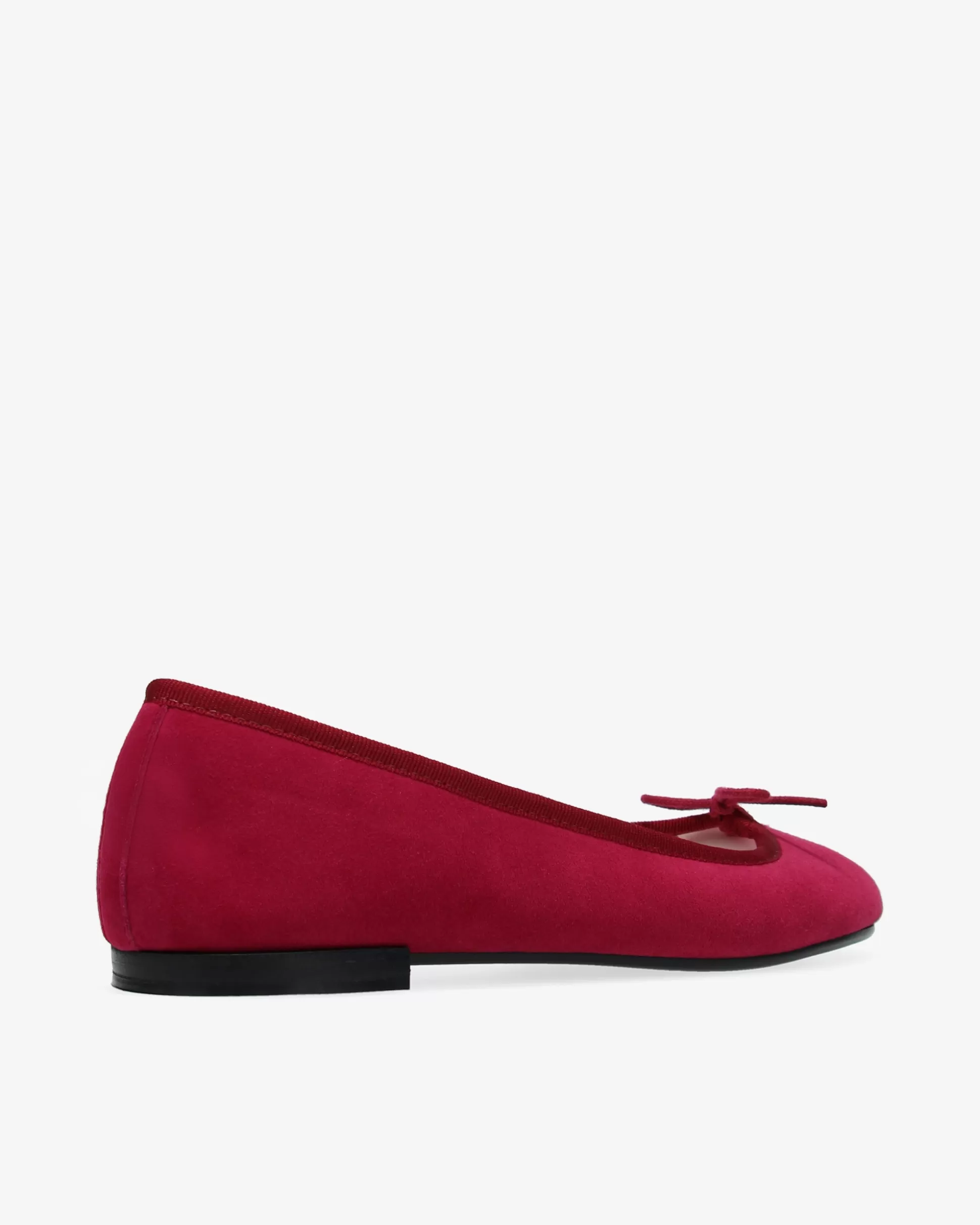 Repetto Ballet Flats>Cendrillon Rubber Sole Ballet Flats Garnet-colored