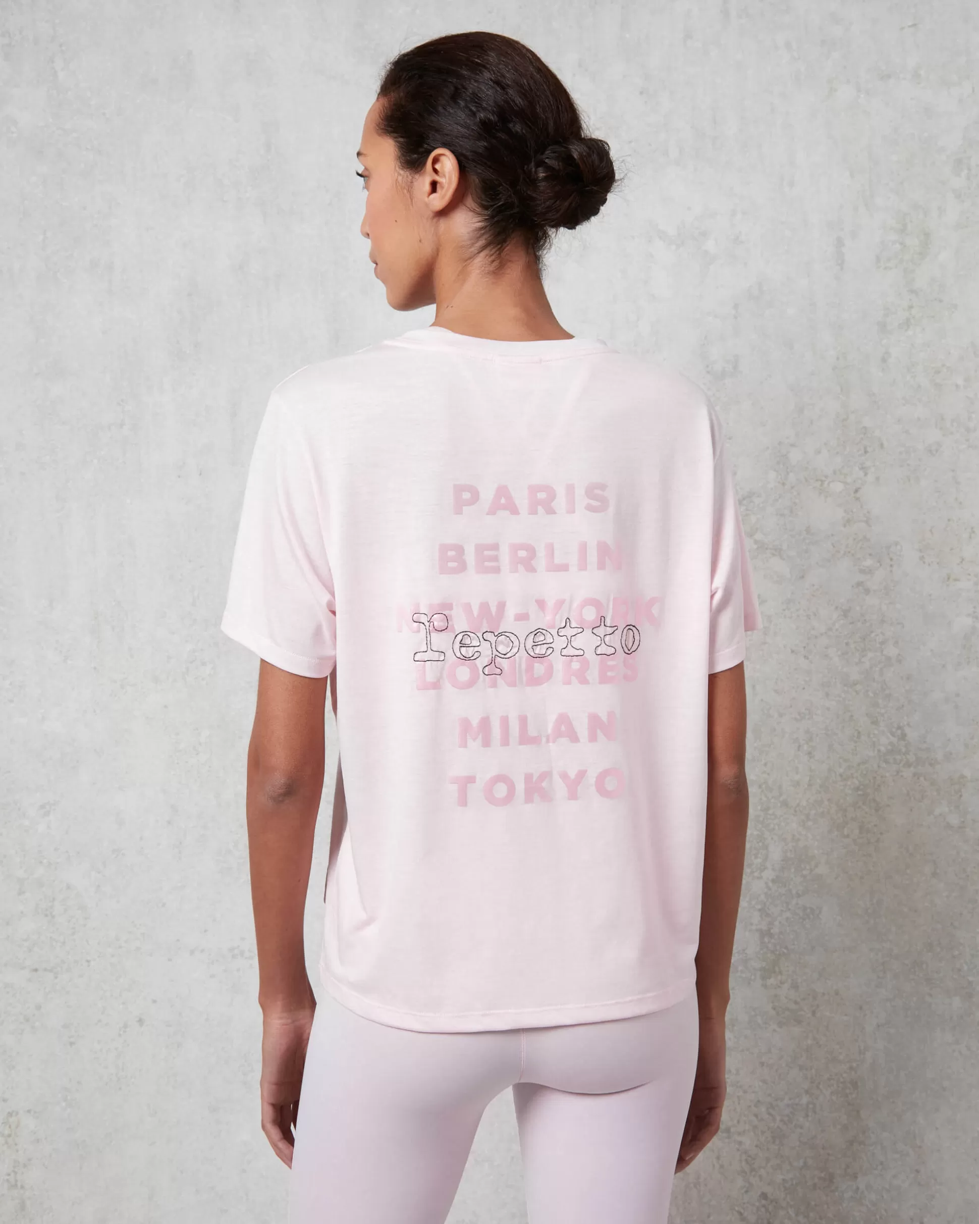 Repetto T-shirts & Wrap-over>City ballet tee-shirt Rosebubblegum