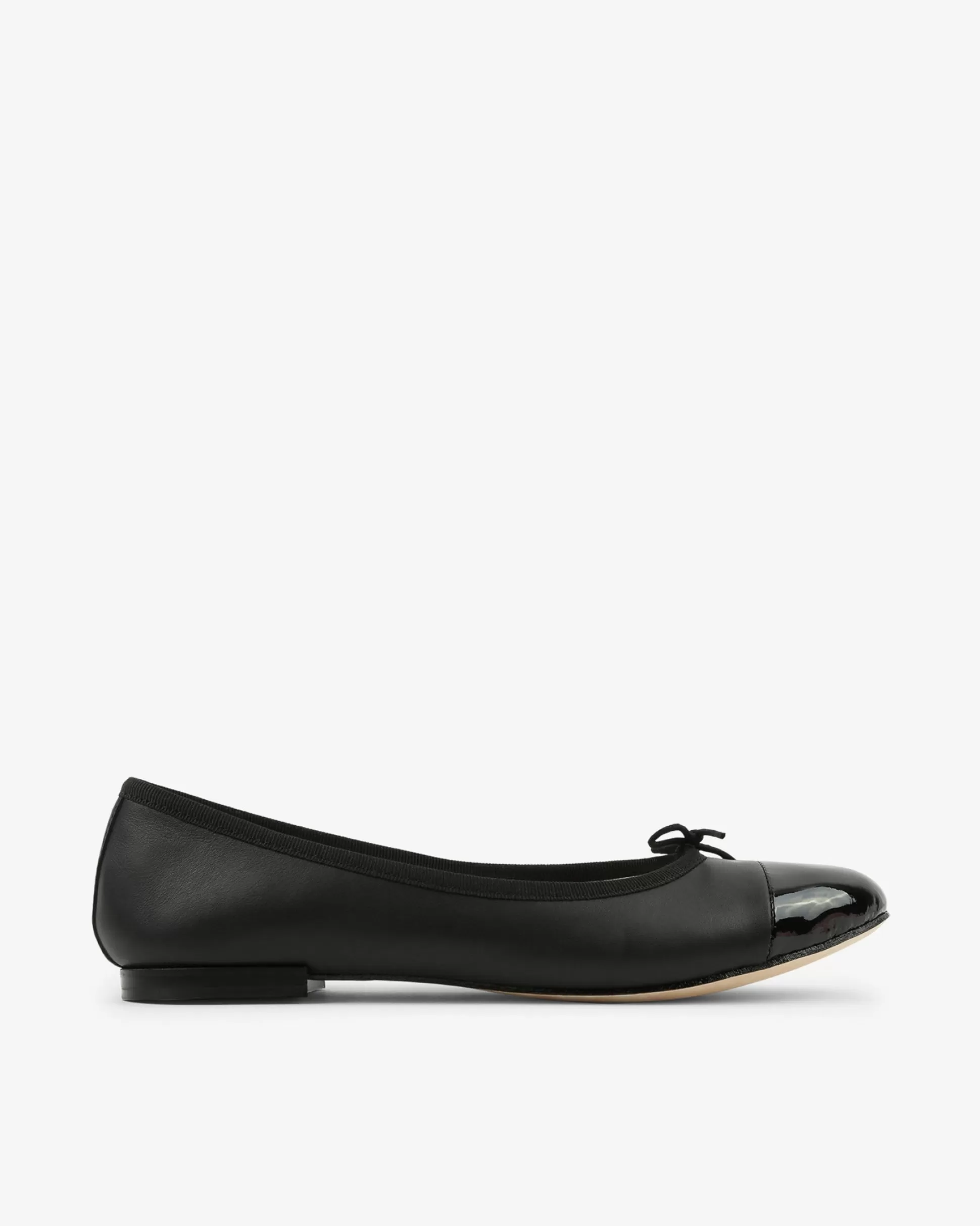 Repetto Ballet Flats>Flora Bi-Material Ballet Flats Black