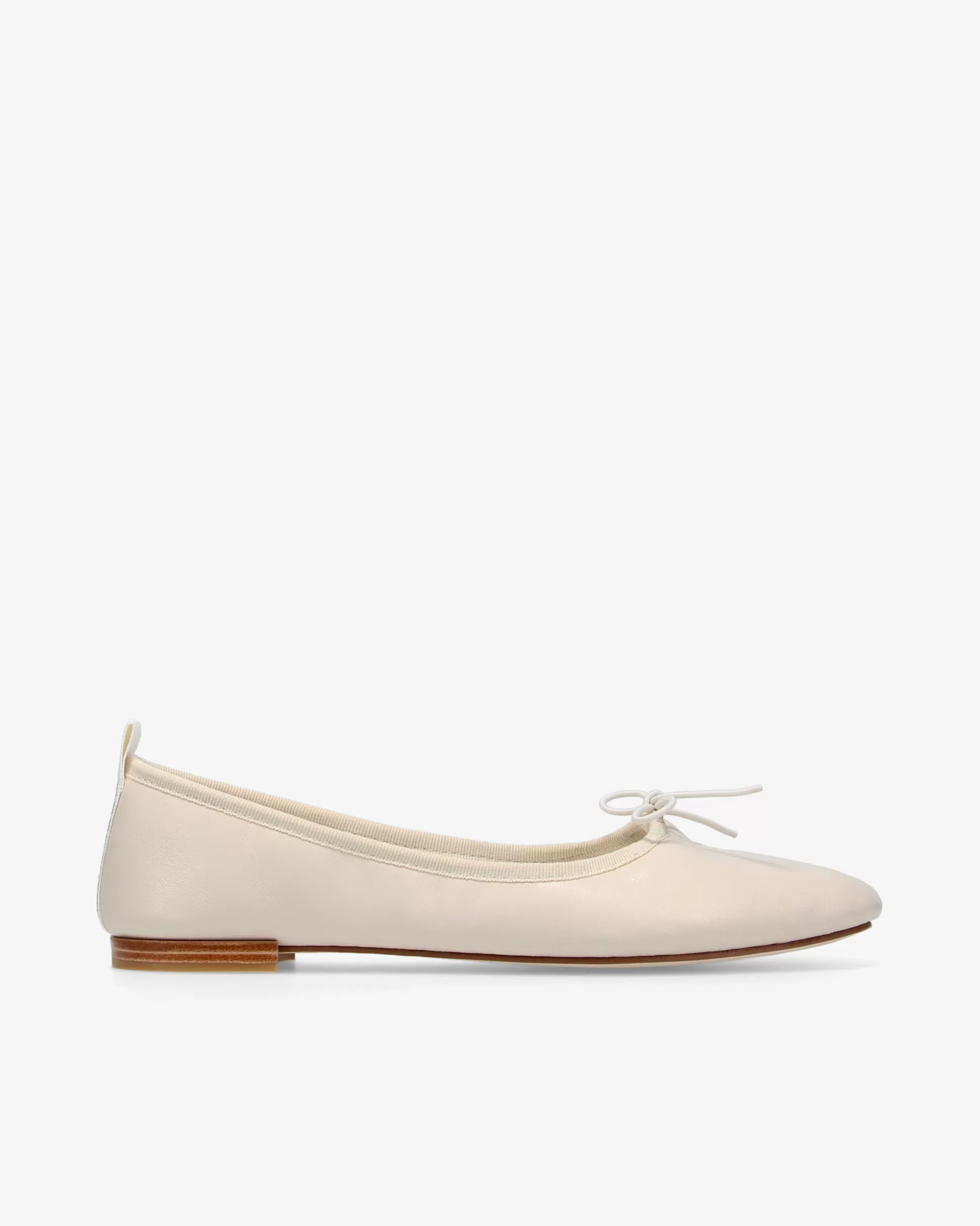 Repetto Ballet Flats>Garance square-toe ballet flats Swanbeige