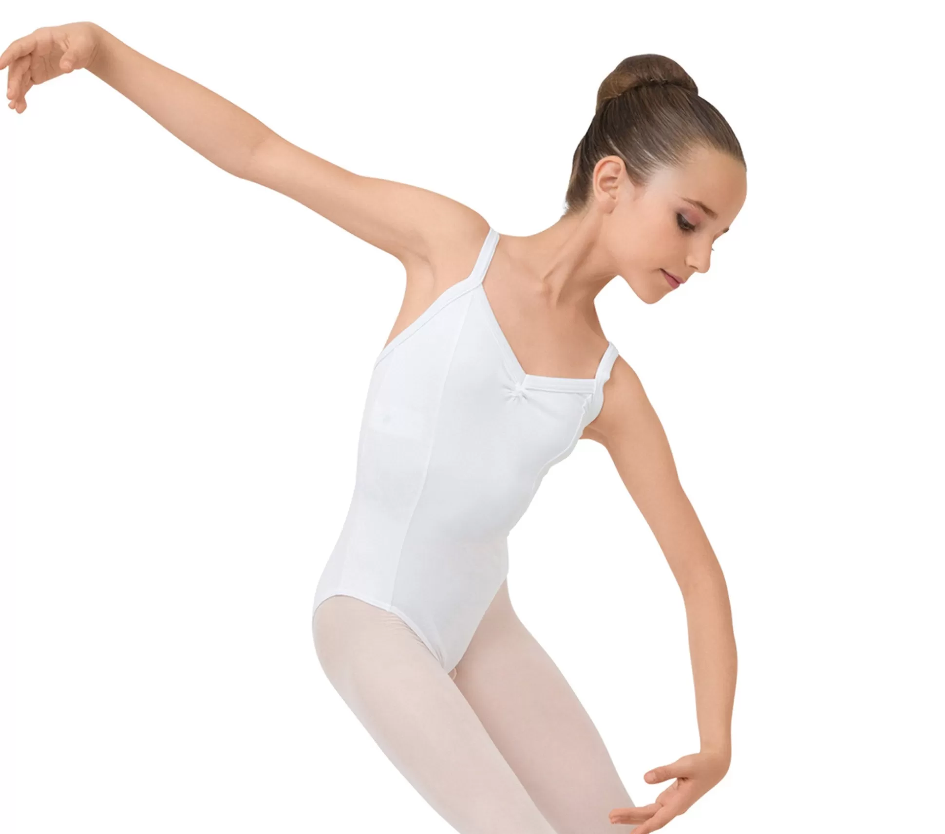 Repetto Leotards & Tunics>Gathered front leotard White