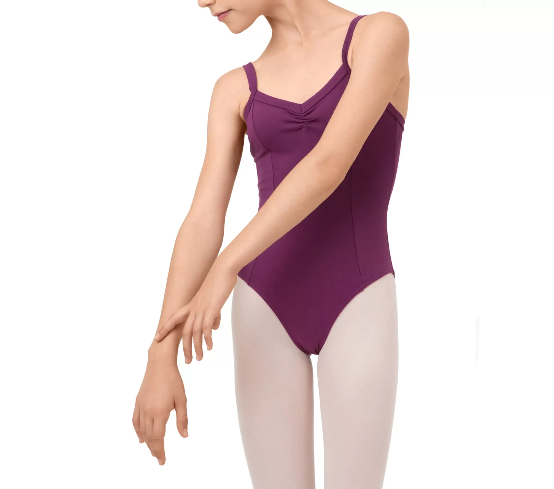 Repetto Leotards & Tunics>Gathered front leotard Fig