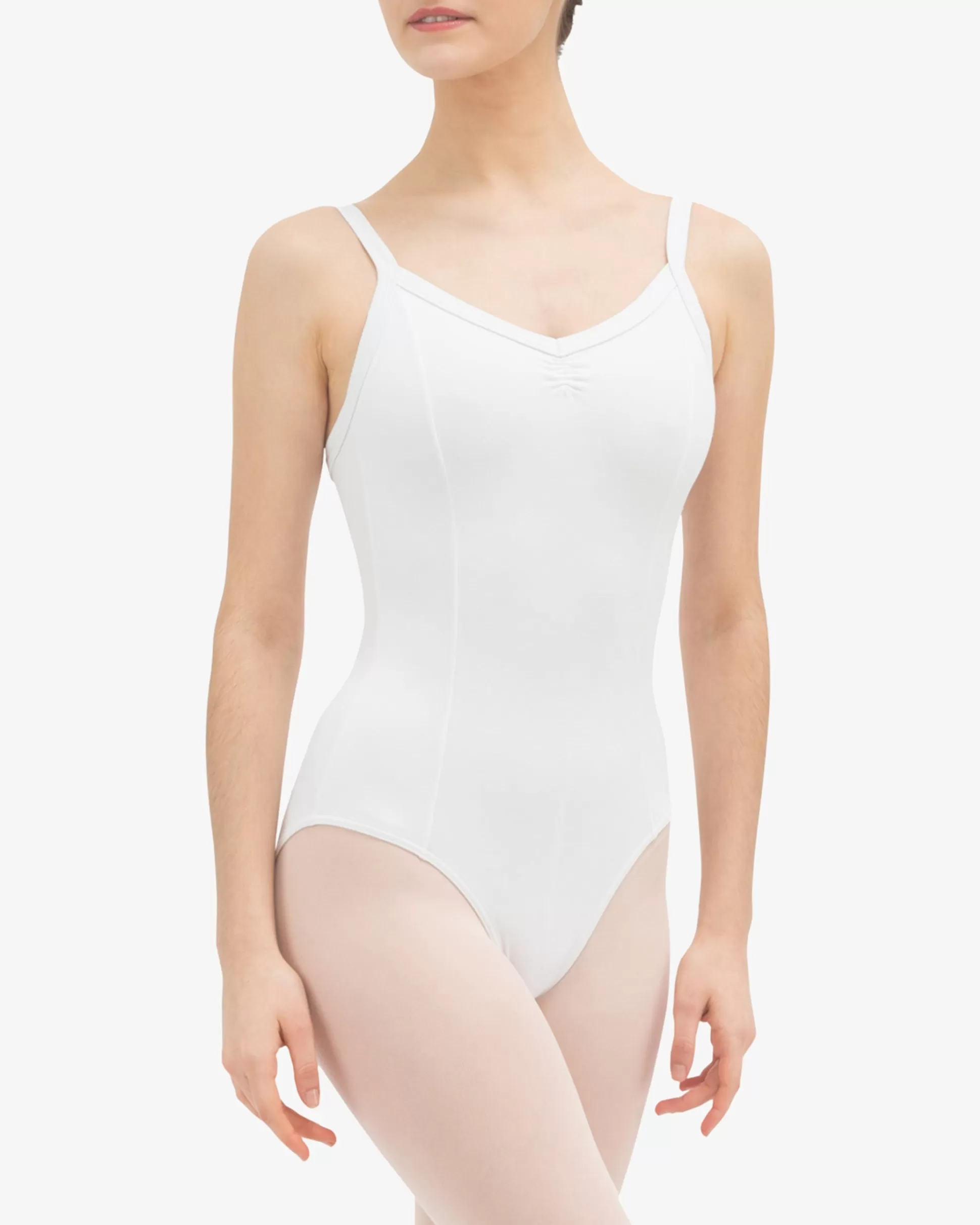 Repetto Leotards & Tunics>Gathered front leotard White