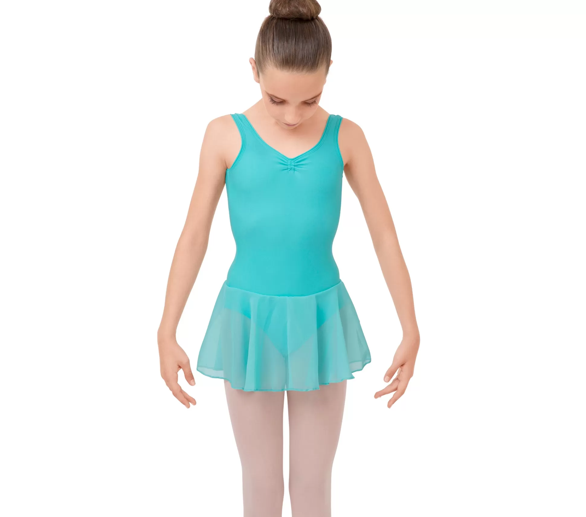 Repetto Leotards & Tunics>Gathered neckline tunic Aquagreen