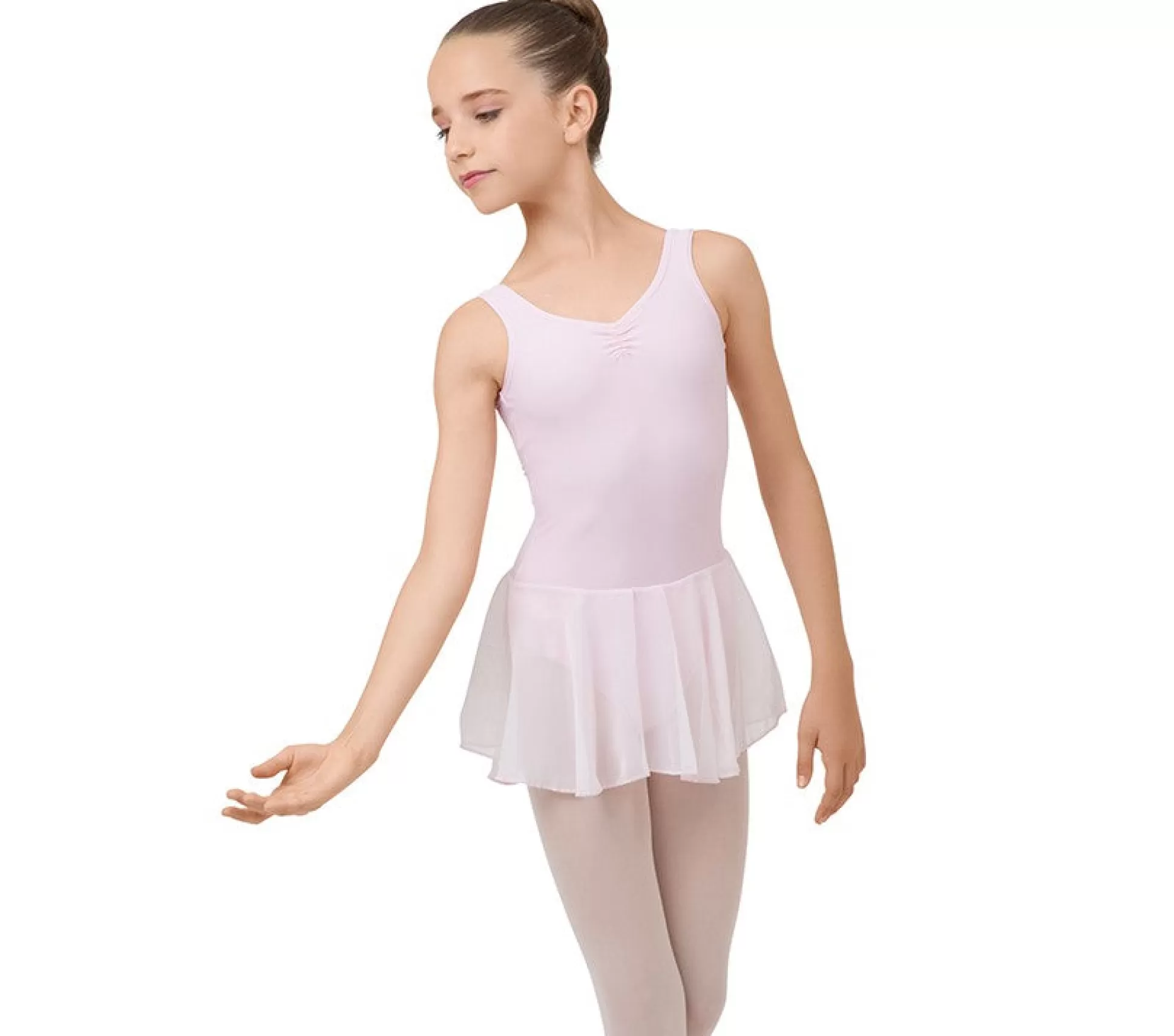 Repetto Leotards & Tunics>Gathered neckline tunic Palepink