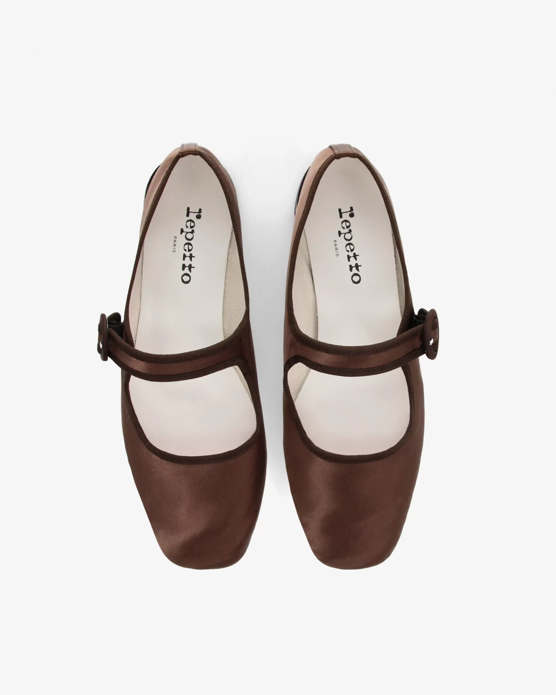 Repetto Mary Janes>Georgia square-toe Mary Janes - Satin