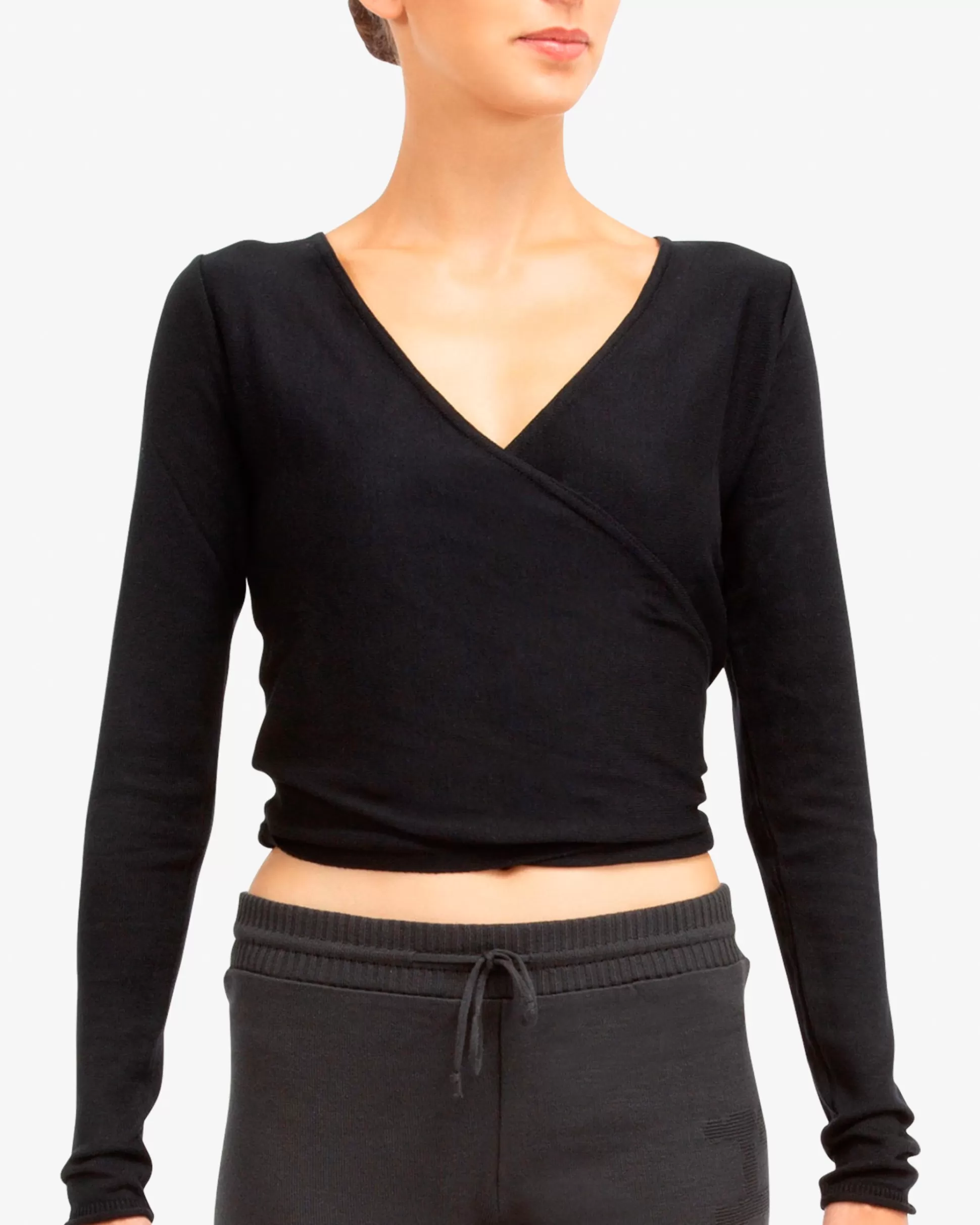 Repetto Warm-up>Knitted wrap-over