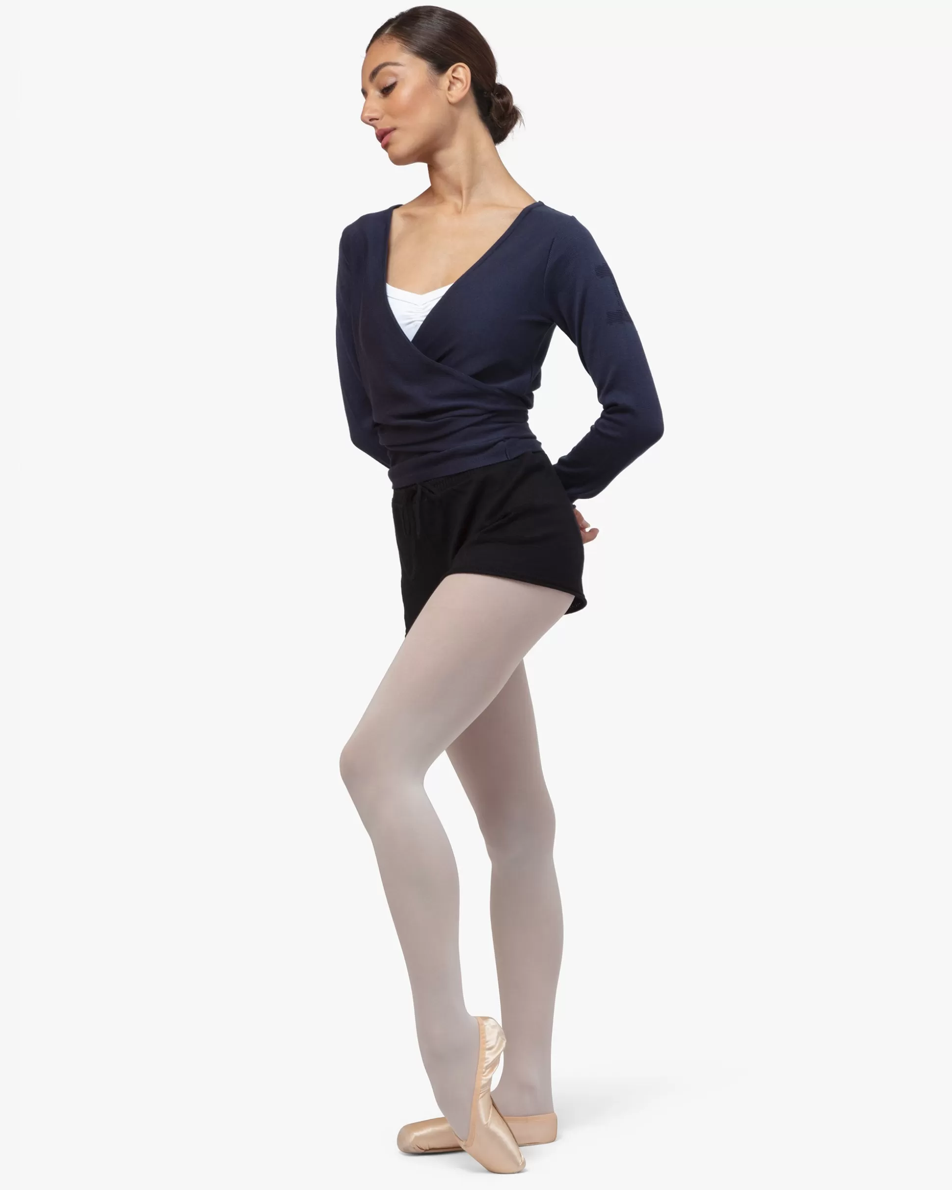 Repetto Warm-up>Knitted wrap-over Midnightblue