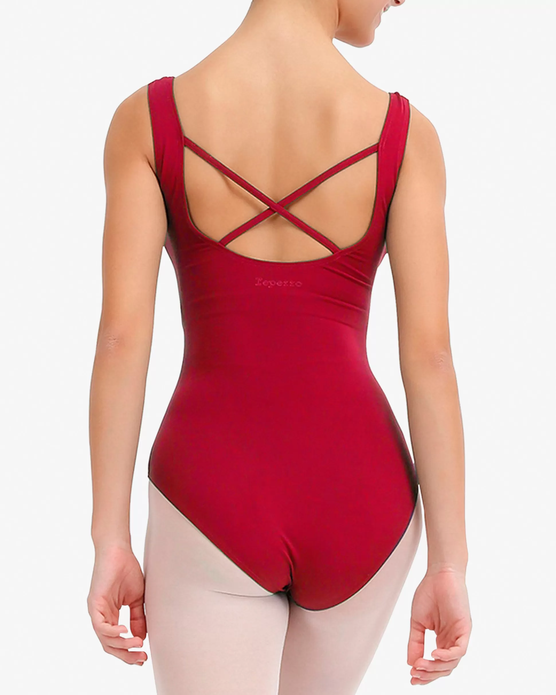 Repetto Leotards & Tunics>Large straps leotard Garnet-colored