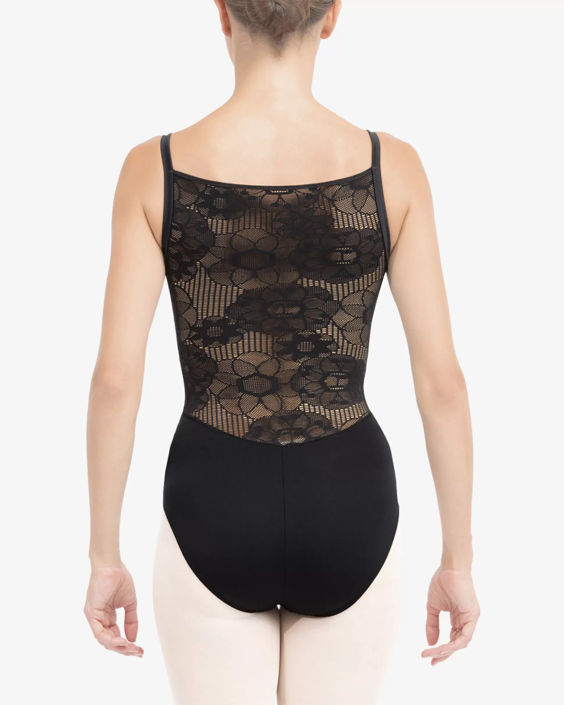 Repetto Leotards & Tunics>Leotard with rosette lace in the back Black