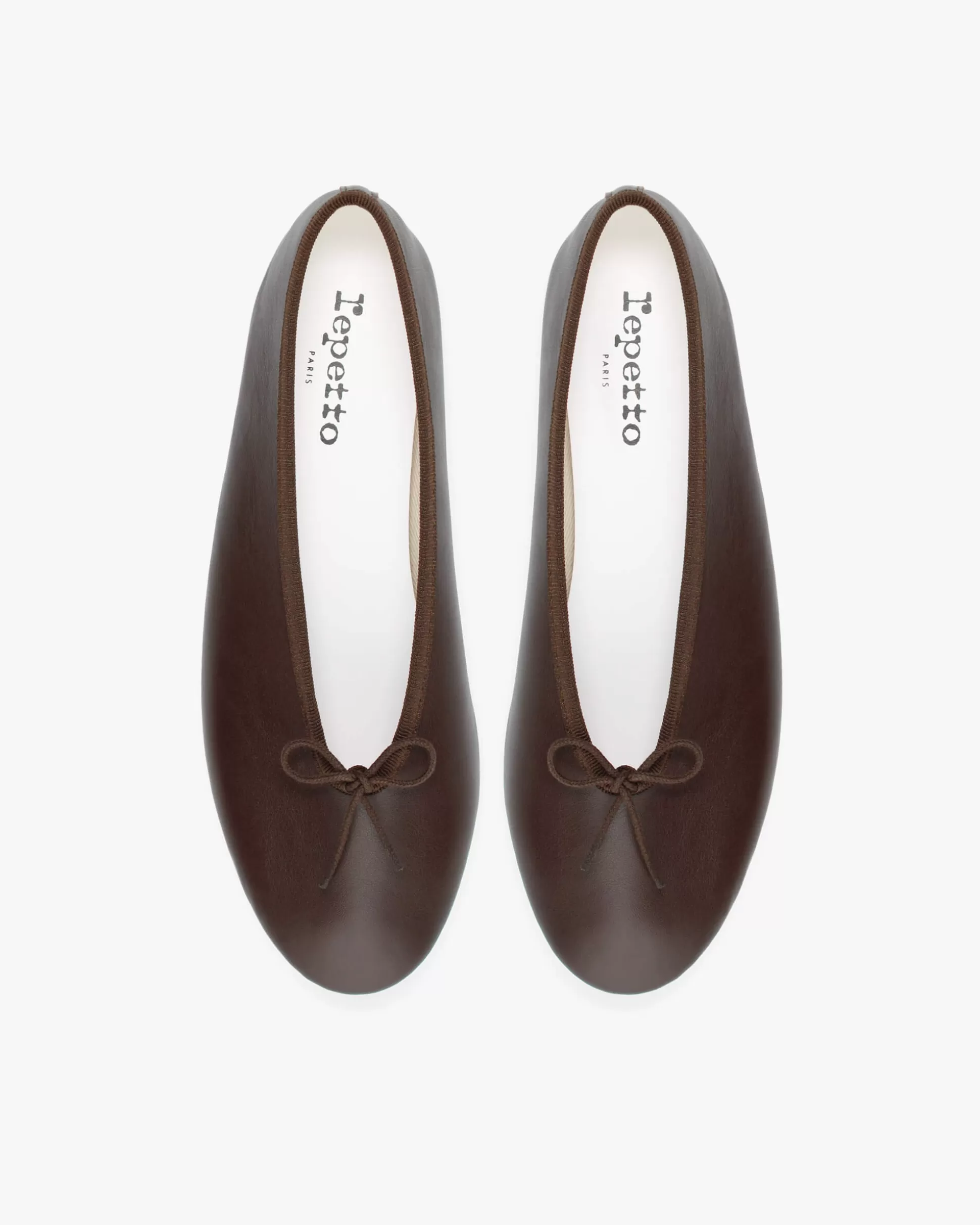 Repetto Ballet Flats>Lilouh rubber sole ballet flats Ristrettobrown