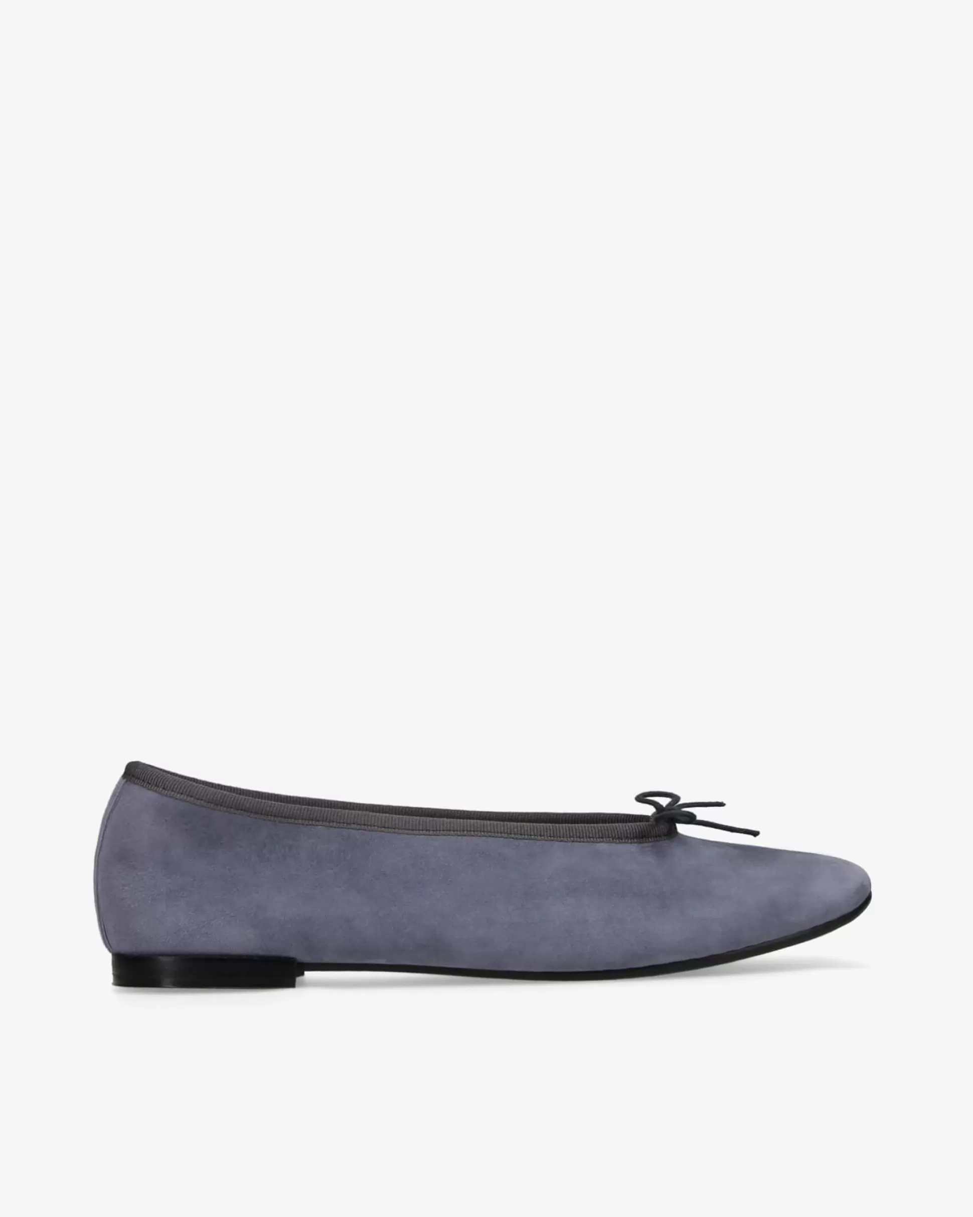 Repetto Ballet Flats>Lilouh rubber sole ballet flats - Goatskin Suede Anthracitegrey