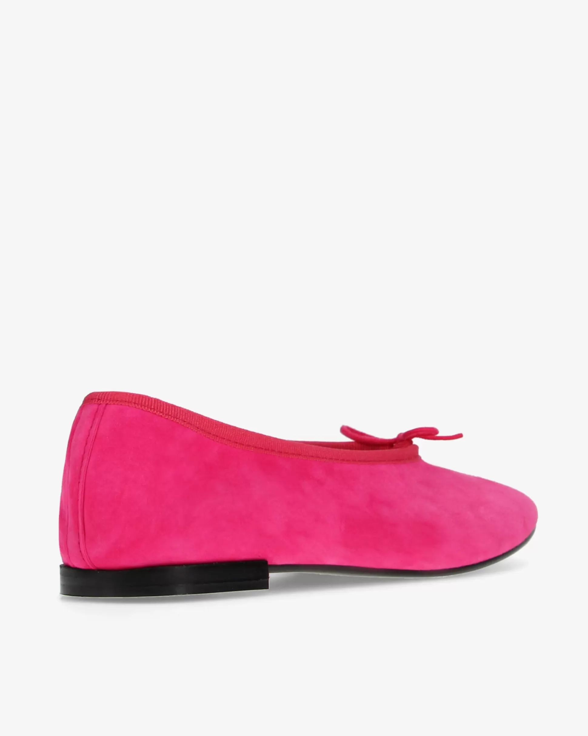 Repetto Ballet Flats>Lilouh rubber sole ballet flats - Goatskin Suede Raspberrypink