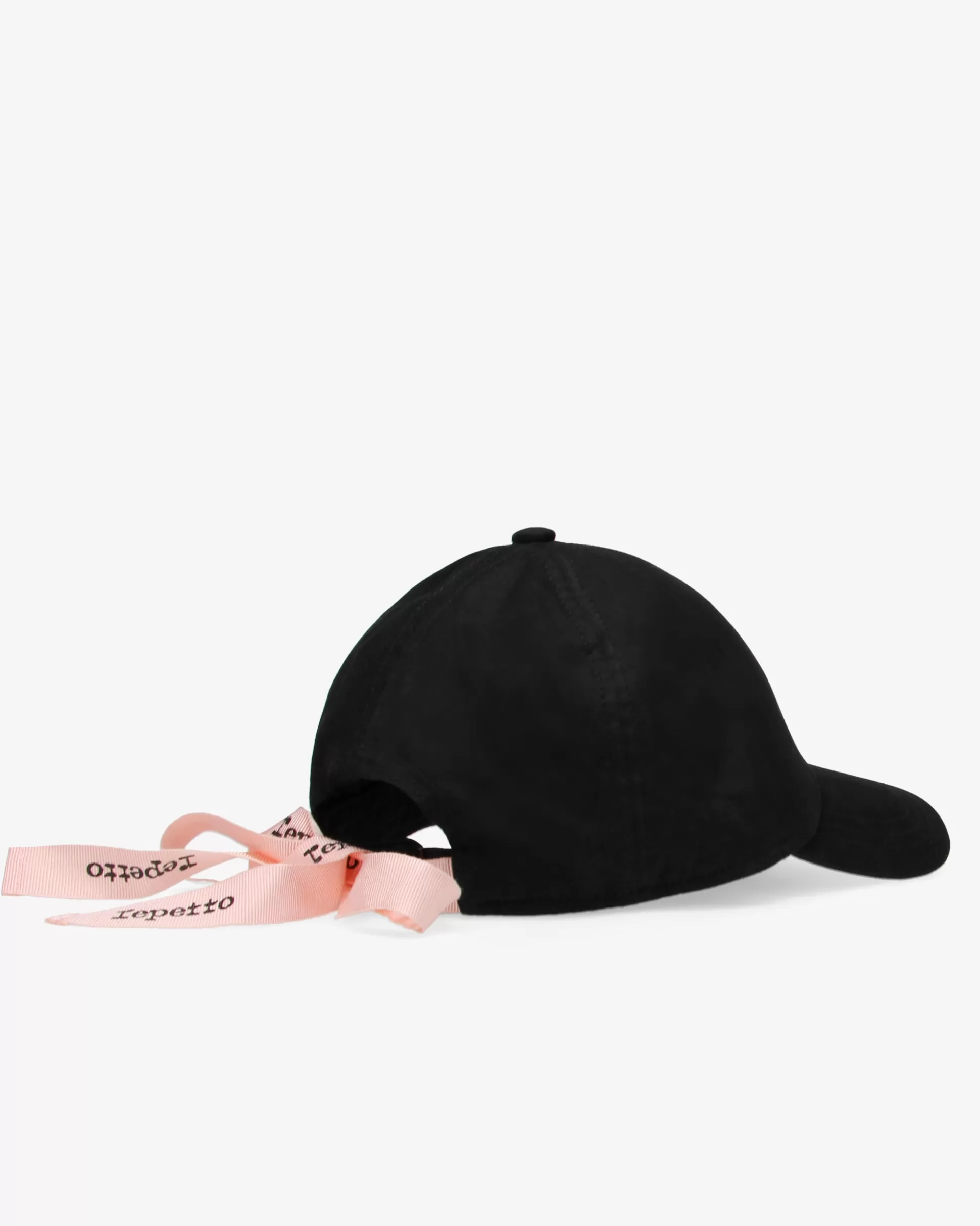 Repetto Caps>Logo cap with ribbons Black