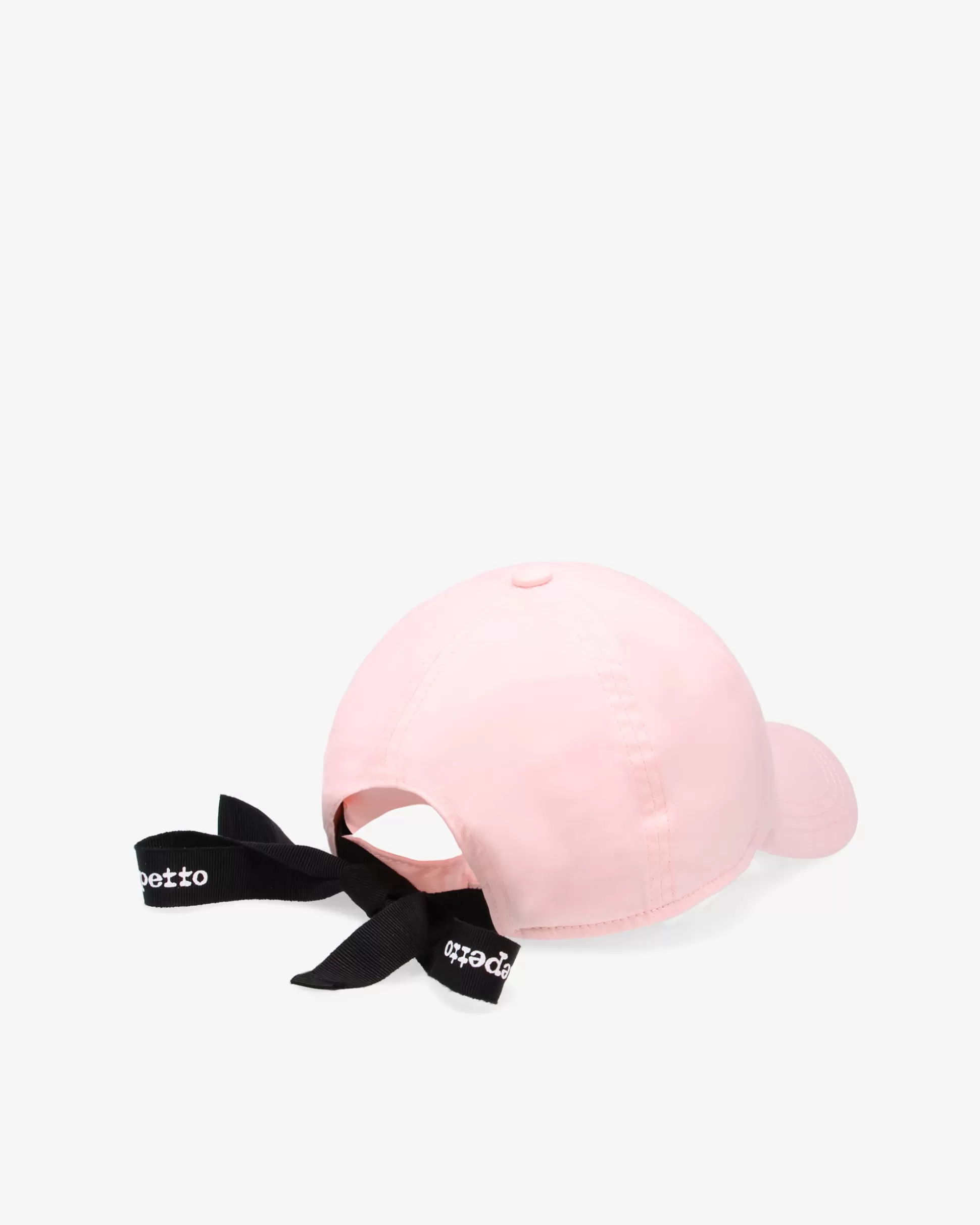 Repetto Caps>Logo cap with ribbons Rosebubblegum