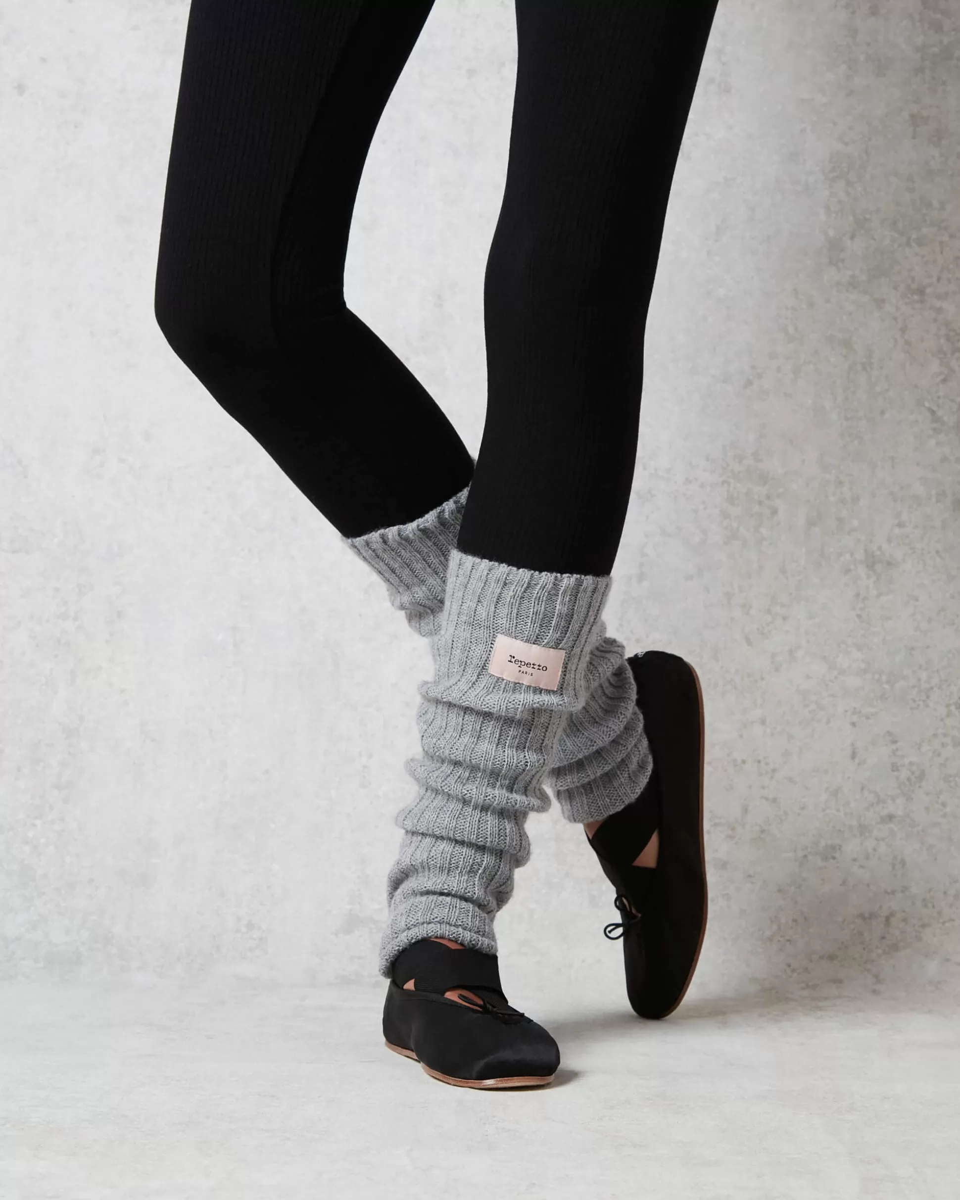 Repetto Accessories | Warm-up>Logo legwarmers Mottledlightgrey