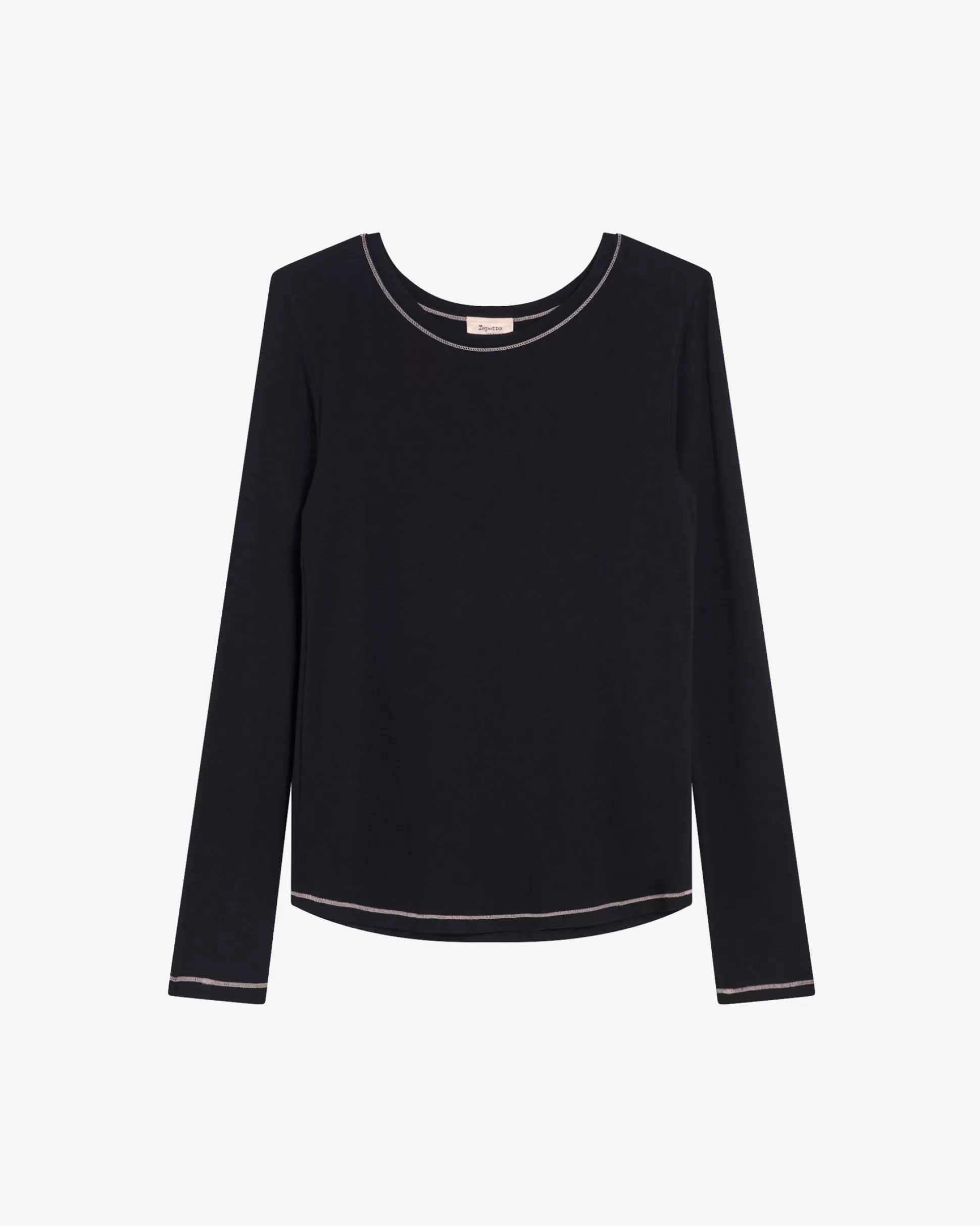 Repetto T-shirts & Wrap-over>Long sleeves top Black