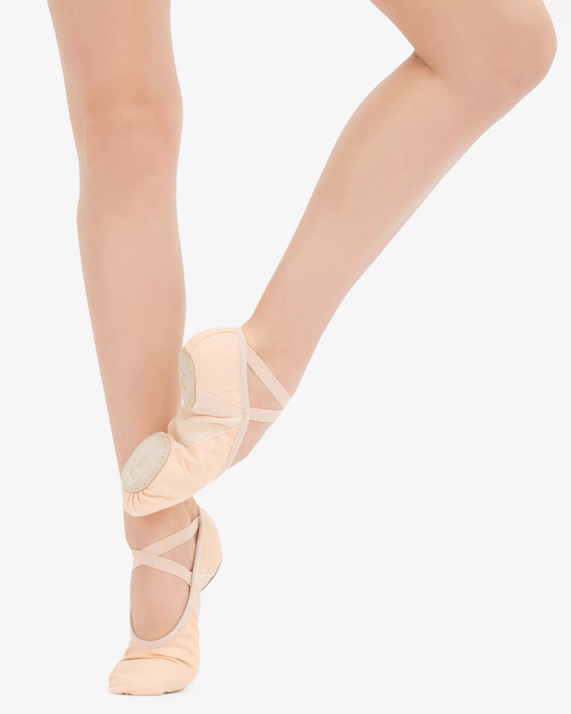 Repetto Men | Pointes & Soft Ballets Shoes>Professional soft ballet shoes with split sole (medium width) Salmonpeachy