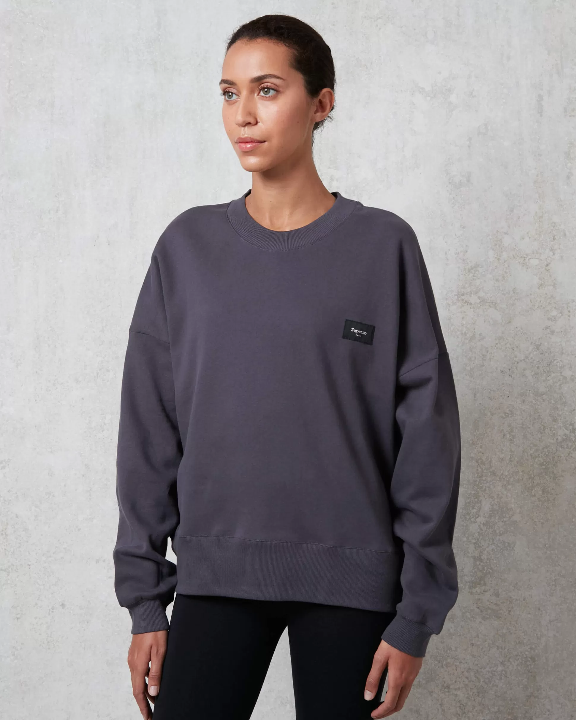 Repetto Sweatshirts>large sweatshirt Anthracitegrey