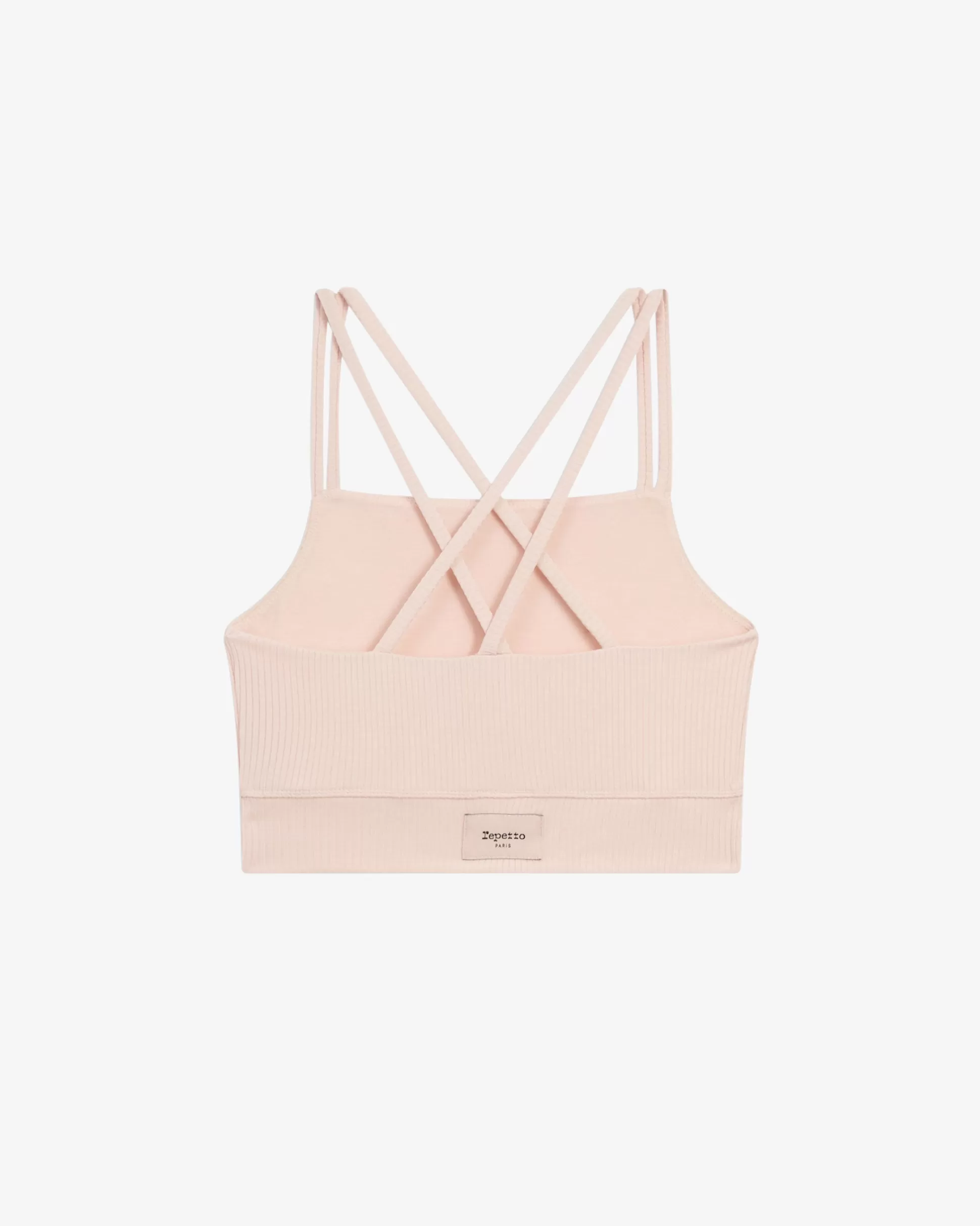 Repetto Bras>Ribbed bra with thin straps Petalpink