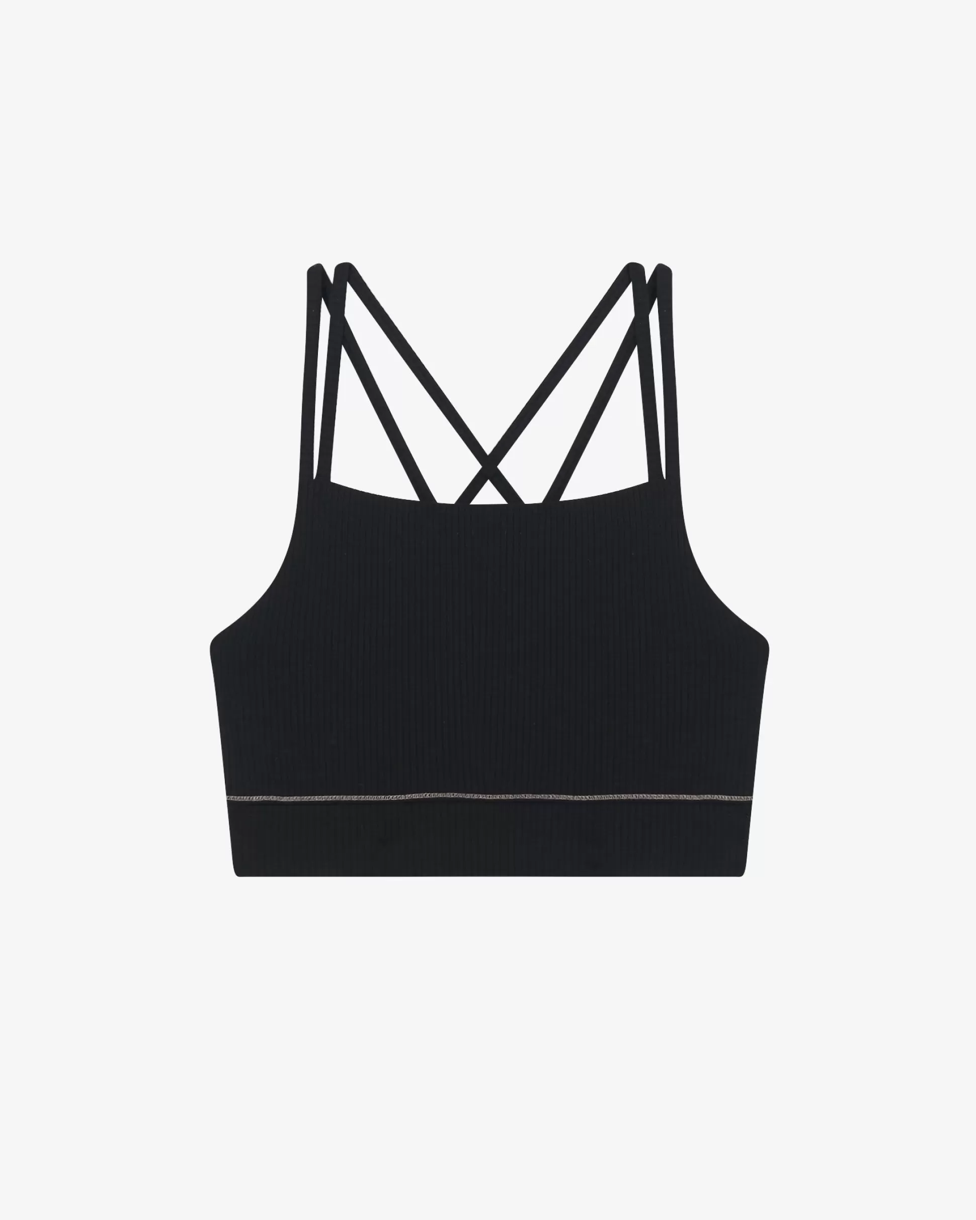 Repetto Bras>Ribbed bra with thin straps Black