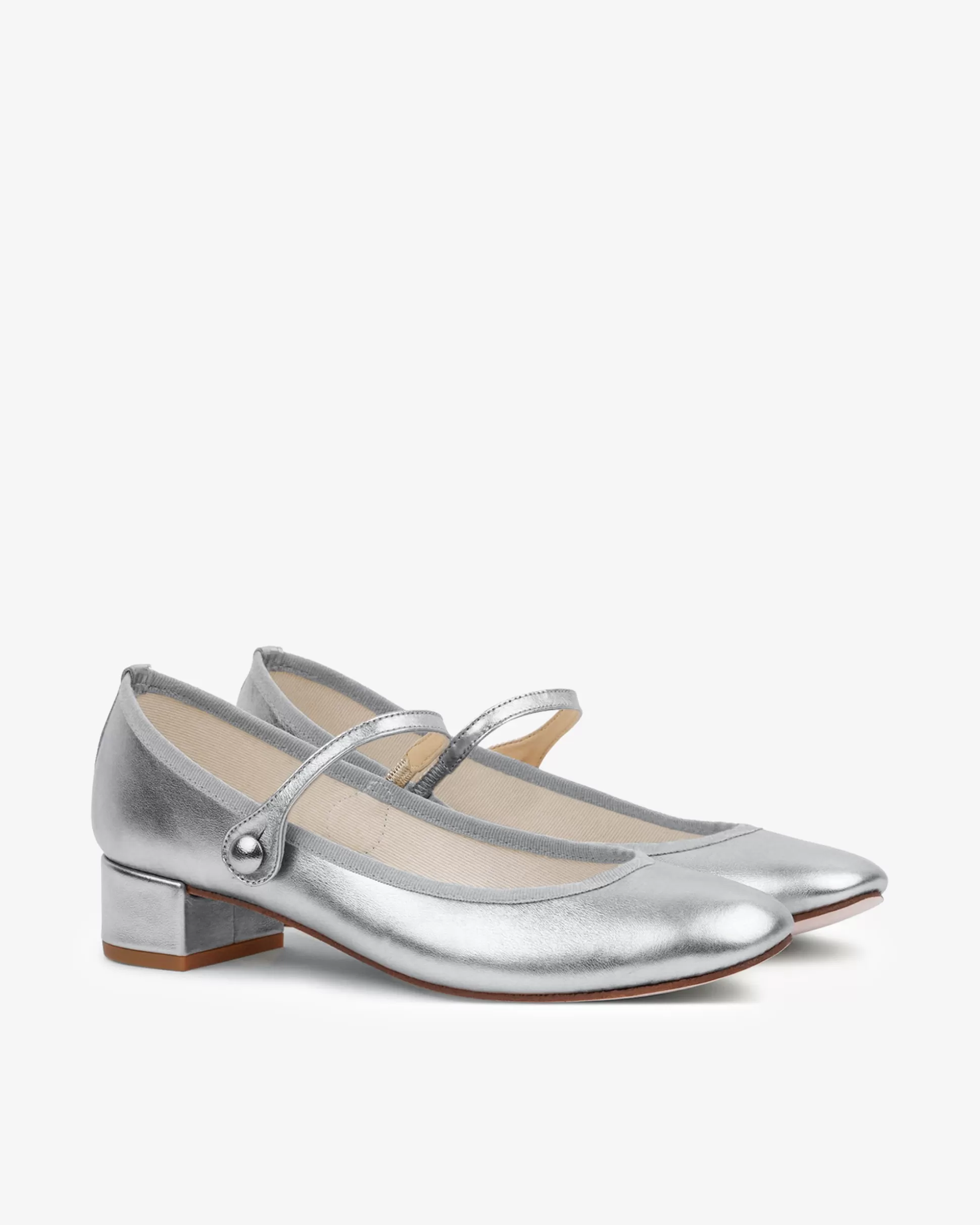 Repetto Mary Janes>Rose Mary Janes Silver