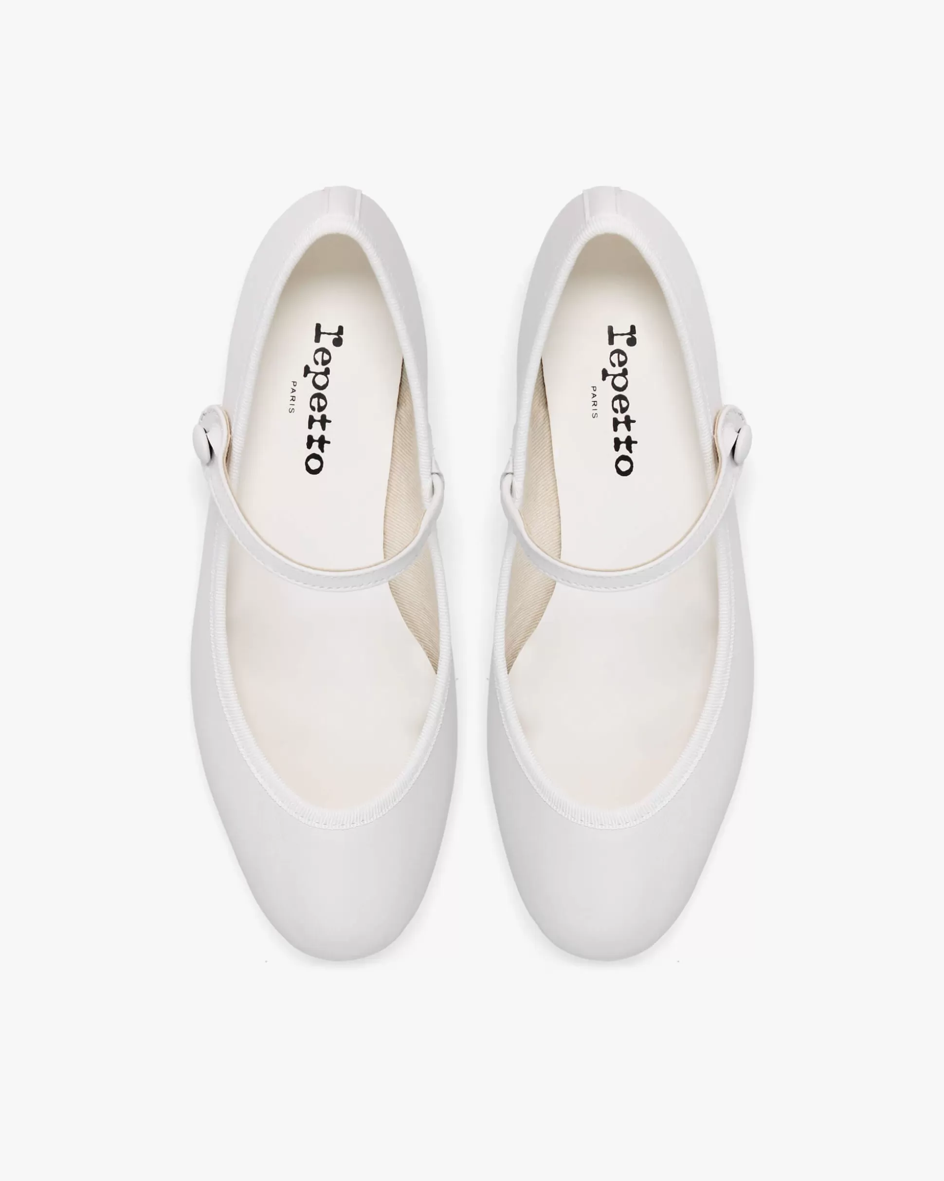 Repetto Mary Janes>Rose Mary Janes White