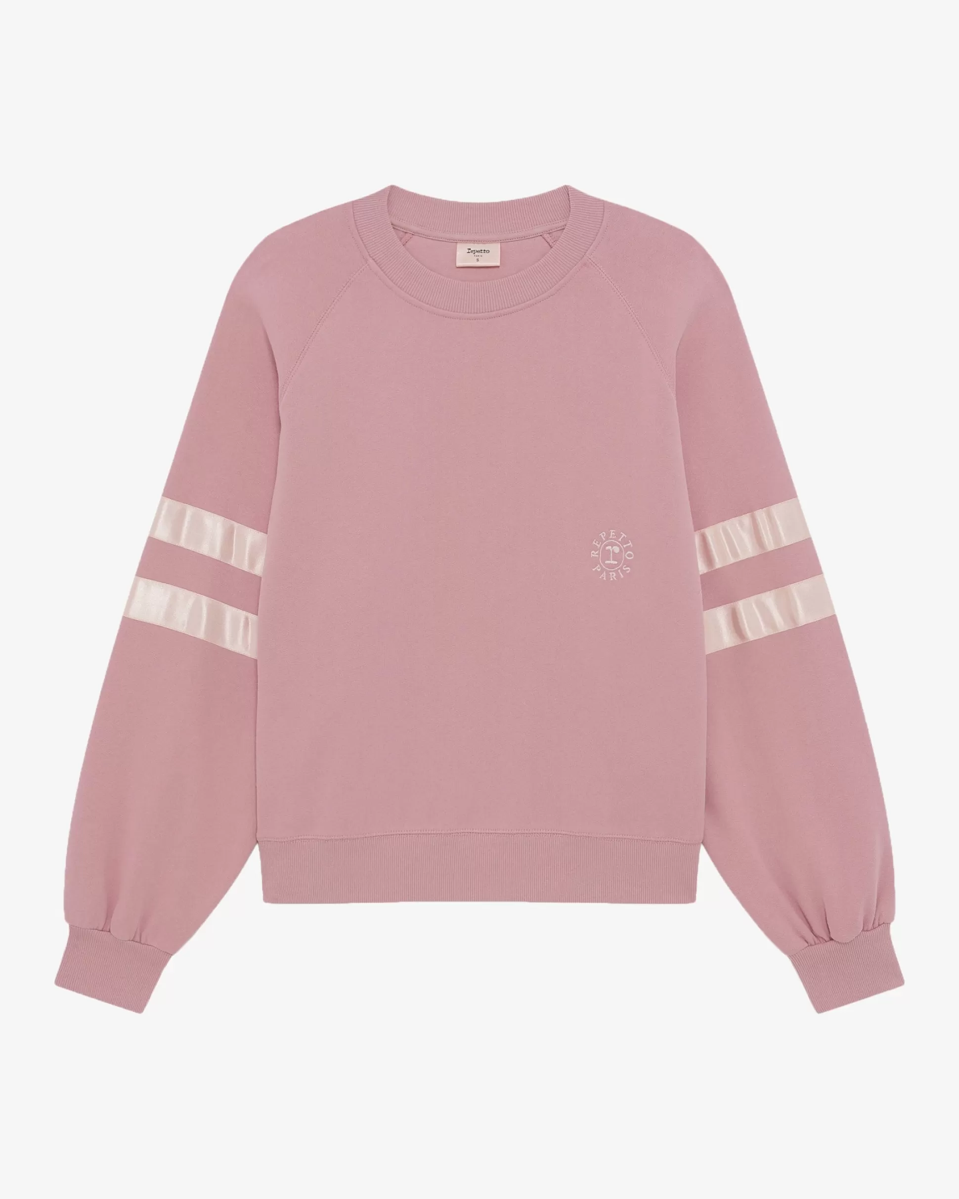 Repetto Sweatshirts>Satin sweatshirt Teapink