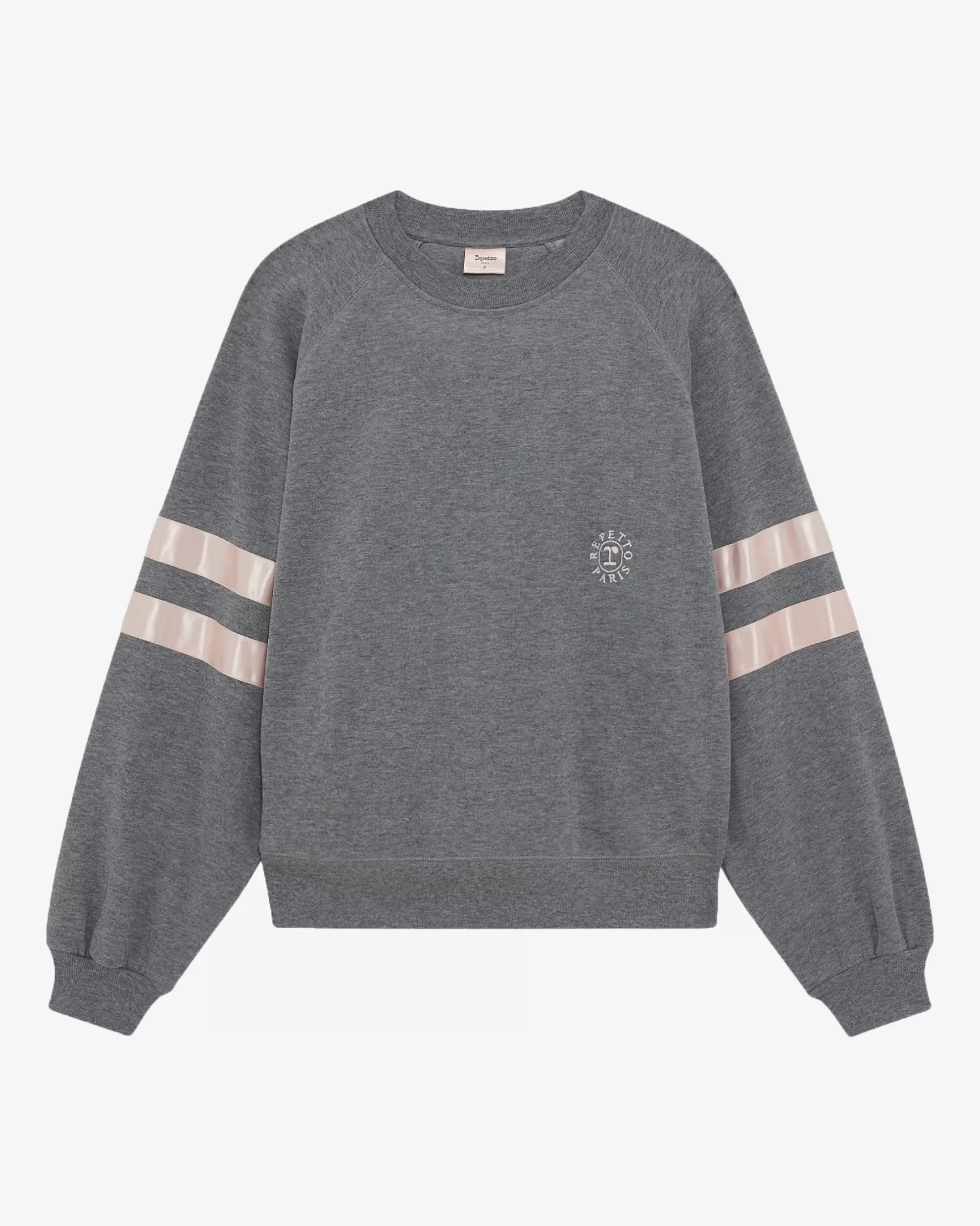 Repetto Sweatshirts>Satin sweatshirt Mottledlightgrey