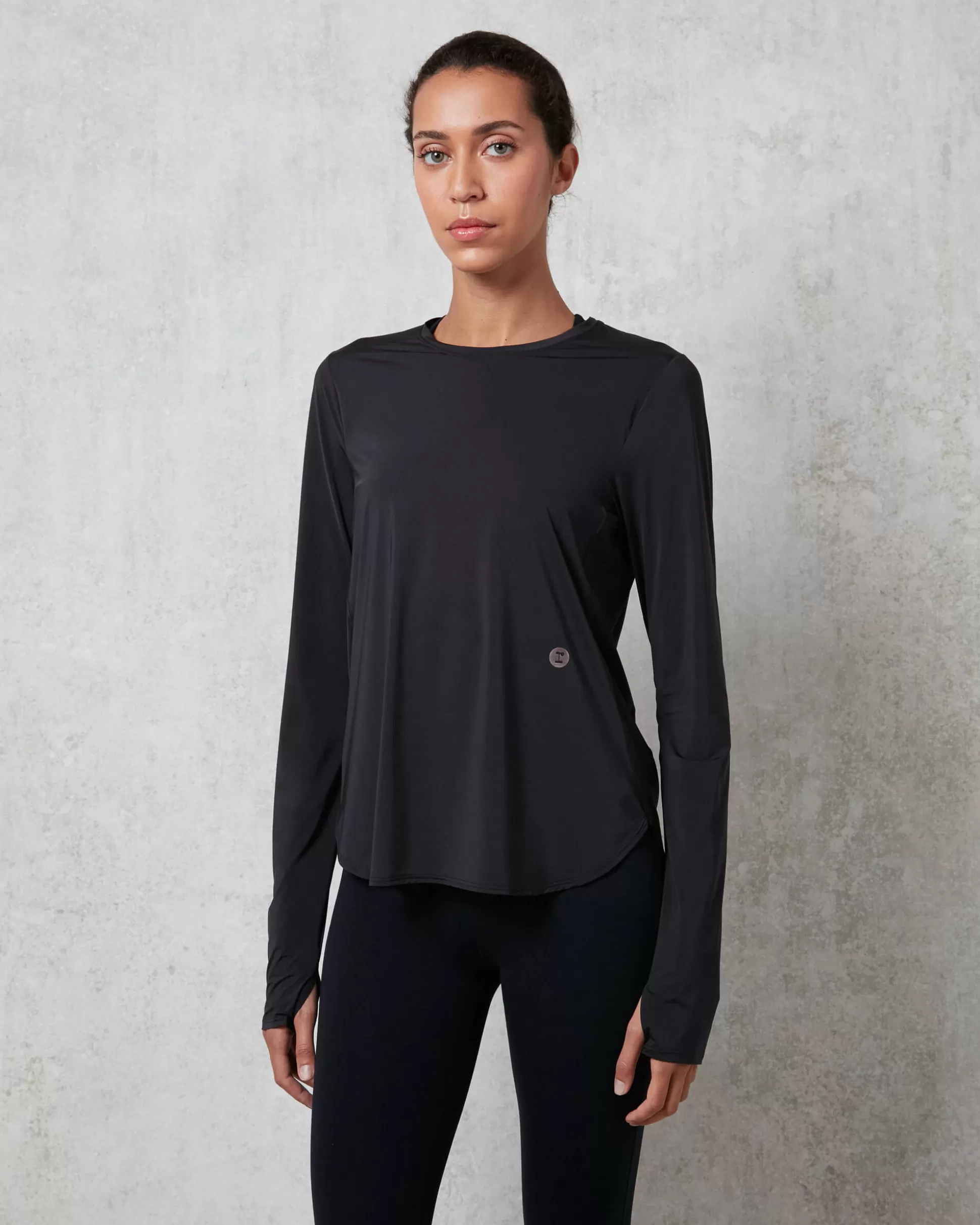 Repetto T-shirts & Wrap-over | Tops>Silk Long-sleeve top Black