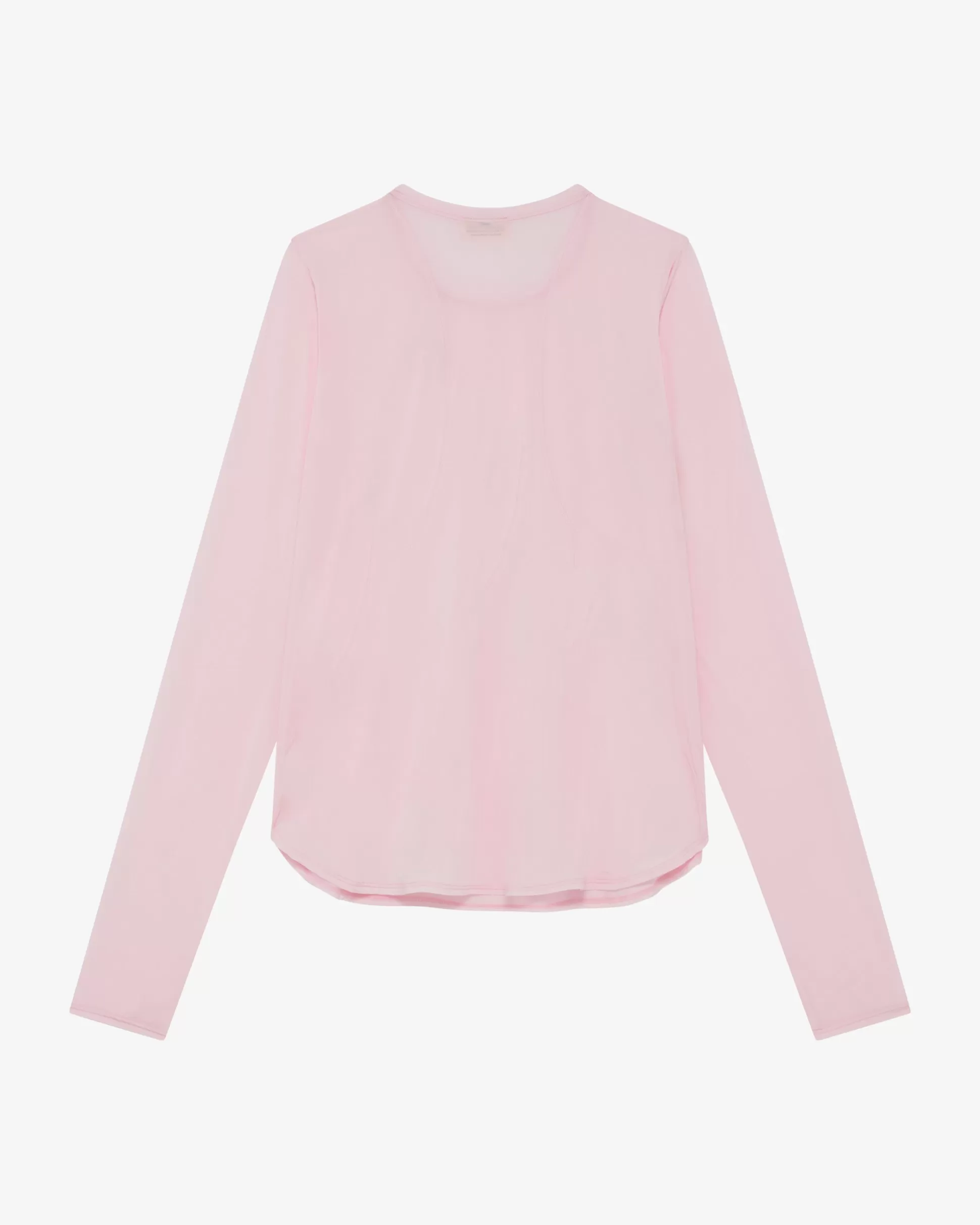 Repetto Tops>Silk Long-sleeve top Rosebubblegum