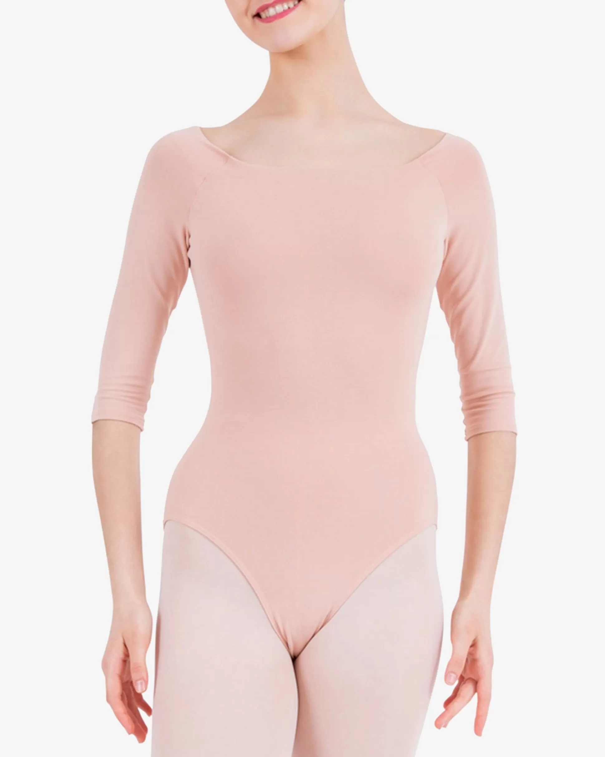 Repetto Leotards & Tunics>3/4 sleeves leotard Nude