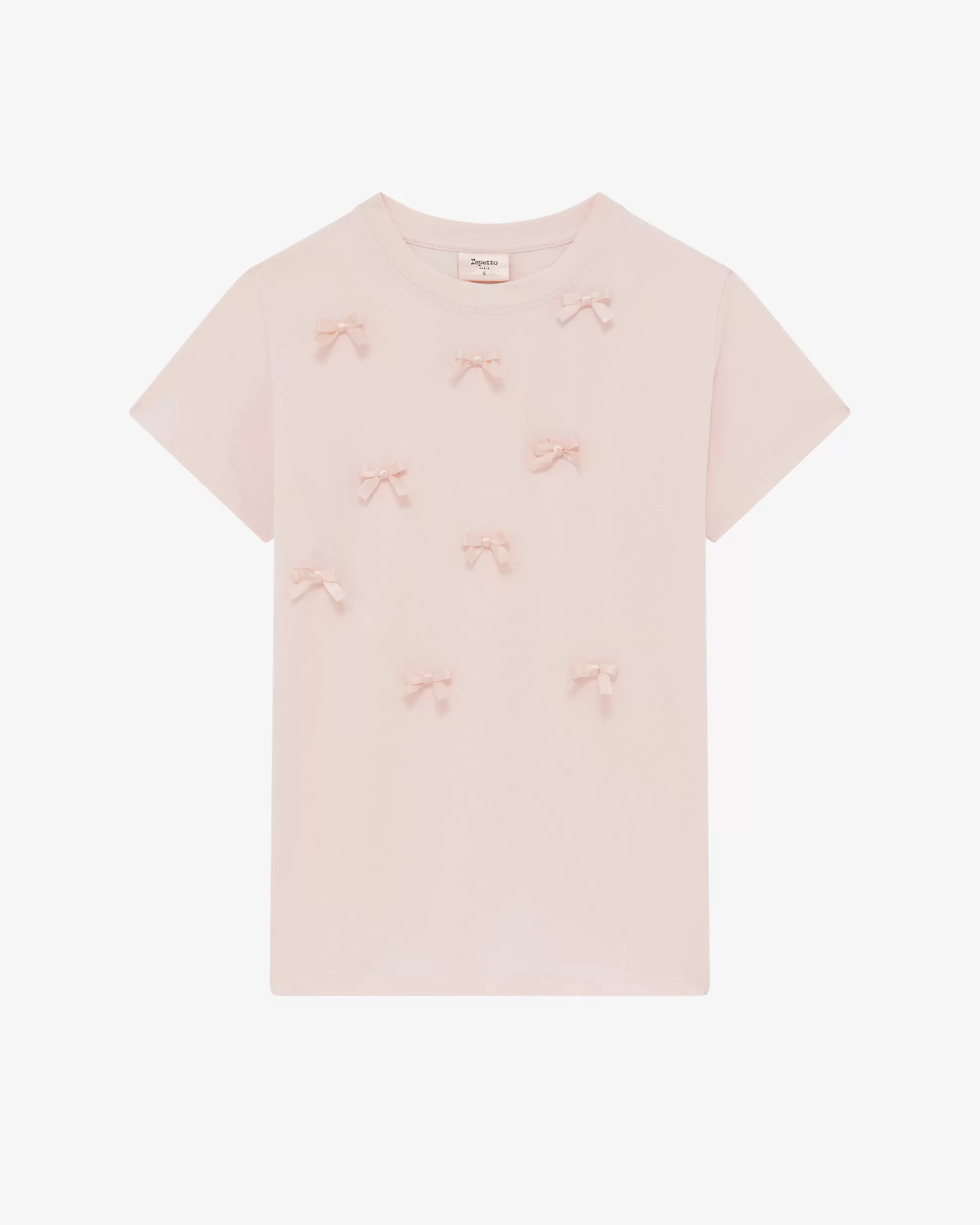 Repetto T-shirts & Wrap-over>Small bows tee-shirt Iconpink